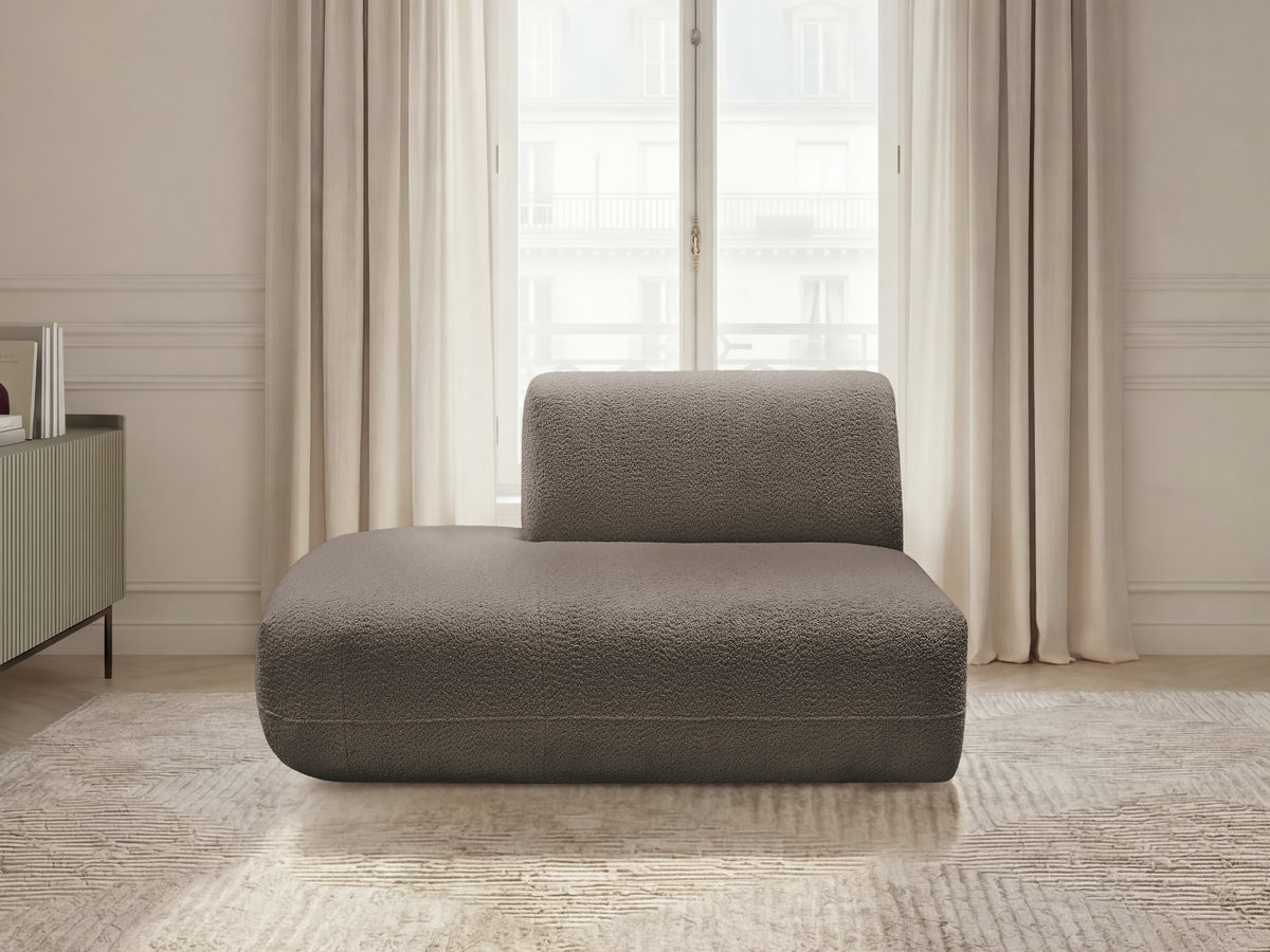 Bobochic Anda Sofamodul 2-Sitzer Chenille Taupe Ecke links