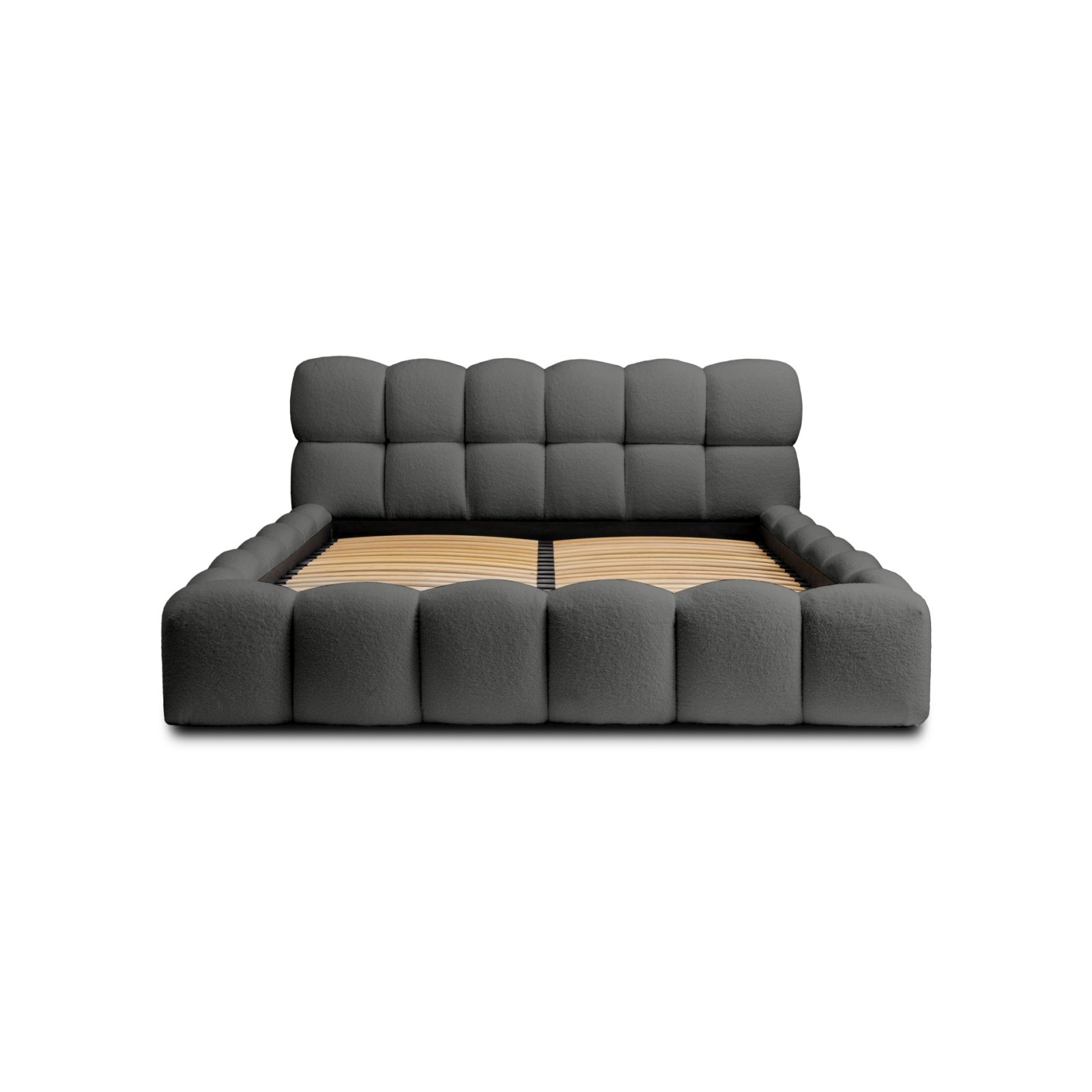 Polsterbett Vento-Slim Boucle 140x200 mit Holzrahmen Quelle 92