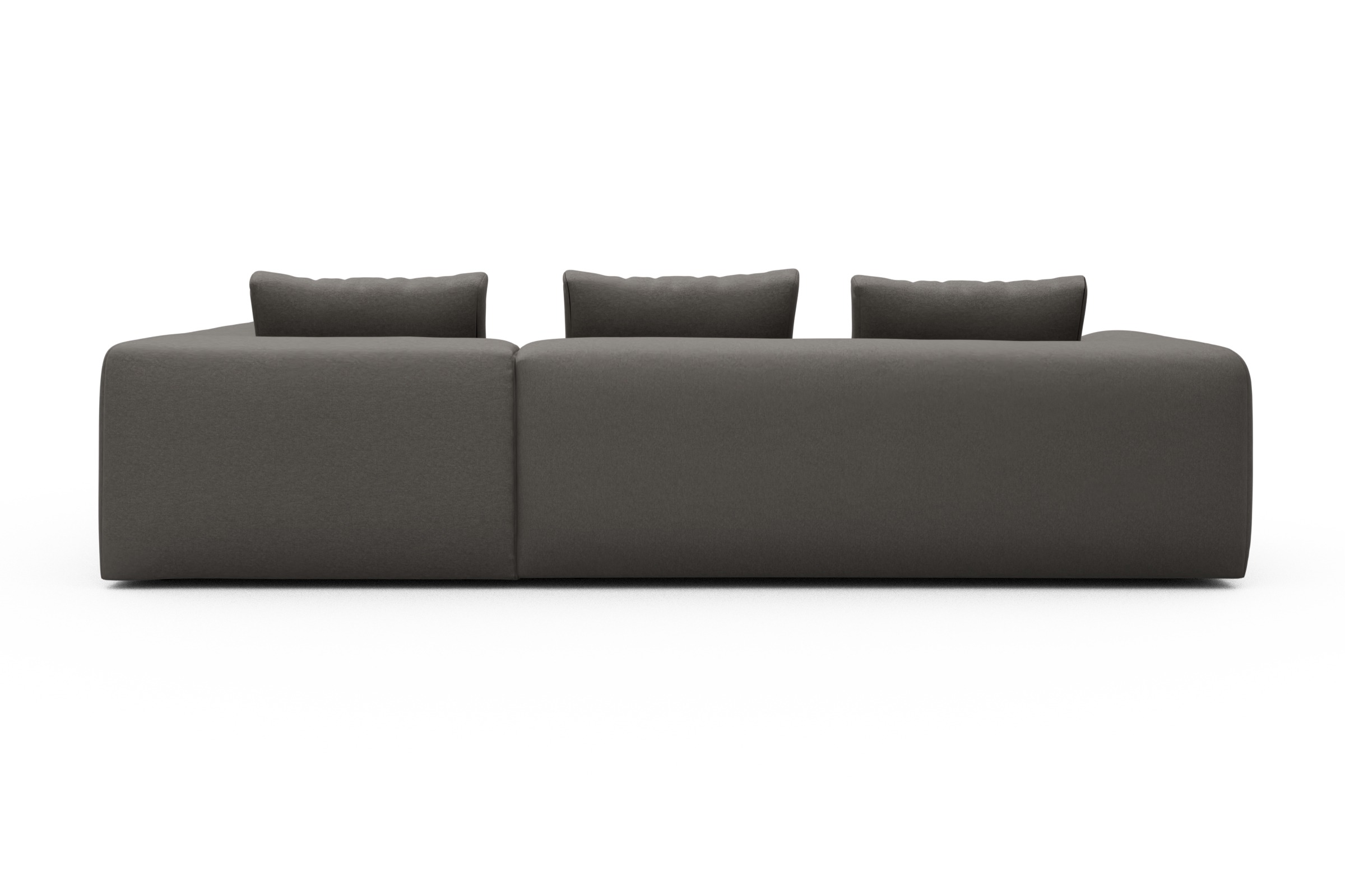 Ecksofa Fred Relax-Ecke rechts mit 2,5-Sitzer Satya-Taupe