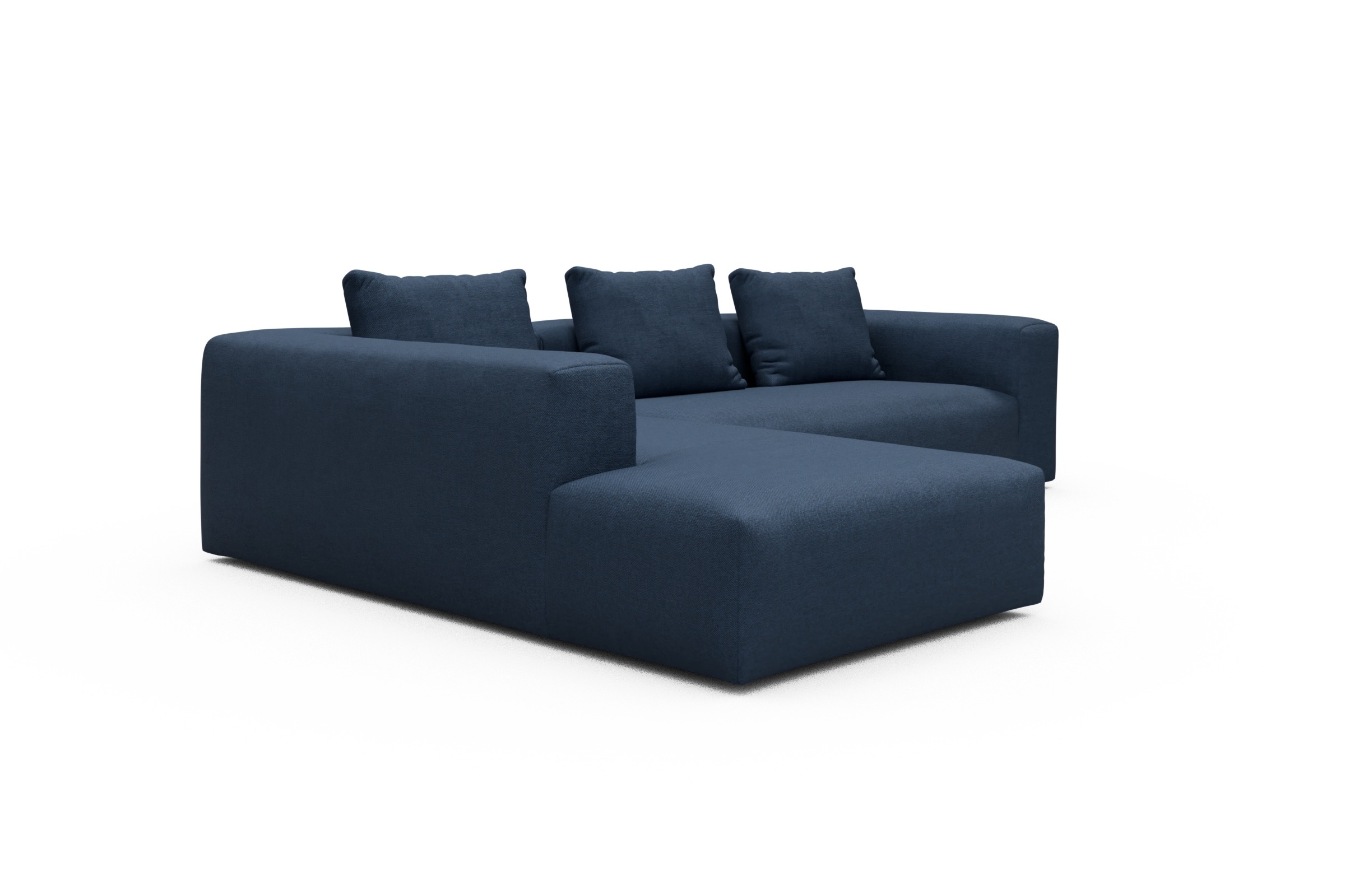 Ecksofa Fred Relax-Ecke links mit 2,5-Sitzer Weda-Blue