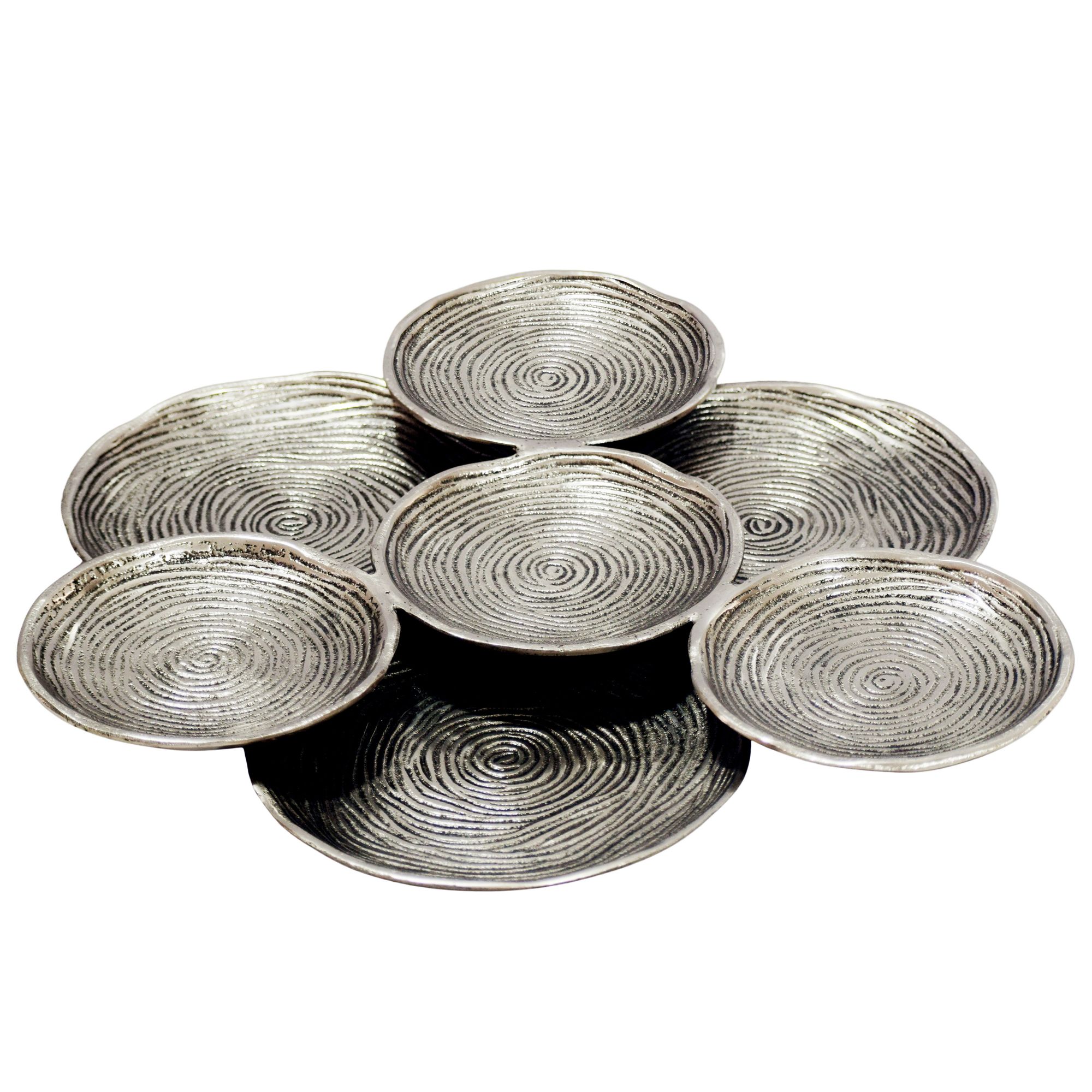 Dekoschale Lomen Aluminium Silber Ø 44 cm