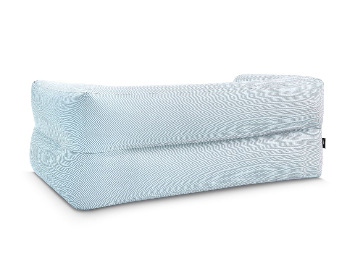 Bobochic Nour Gartensofa 3-Sitzer Stoff Hellblau