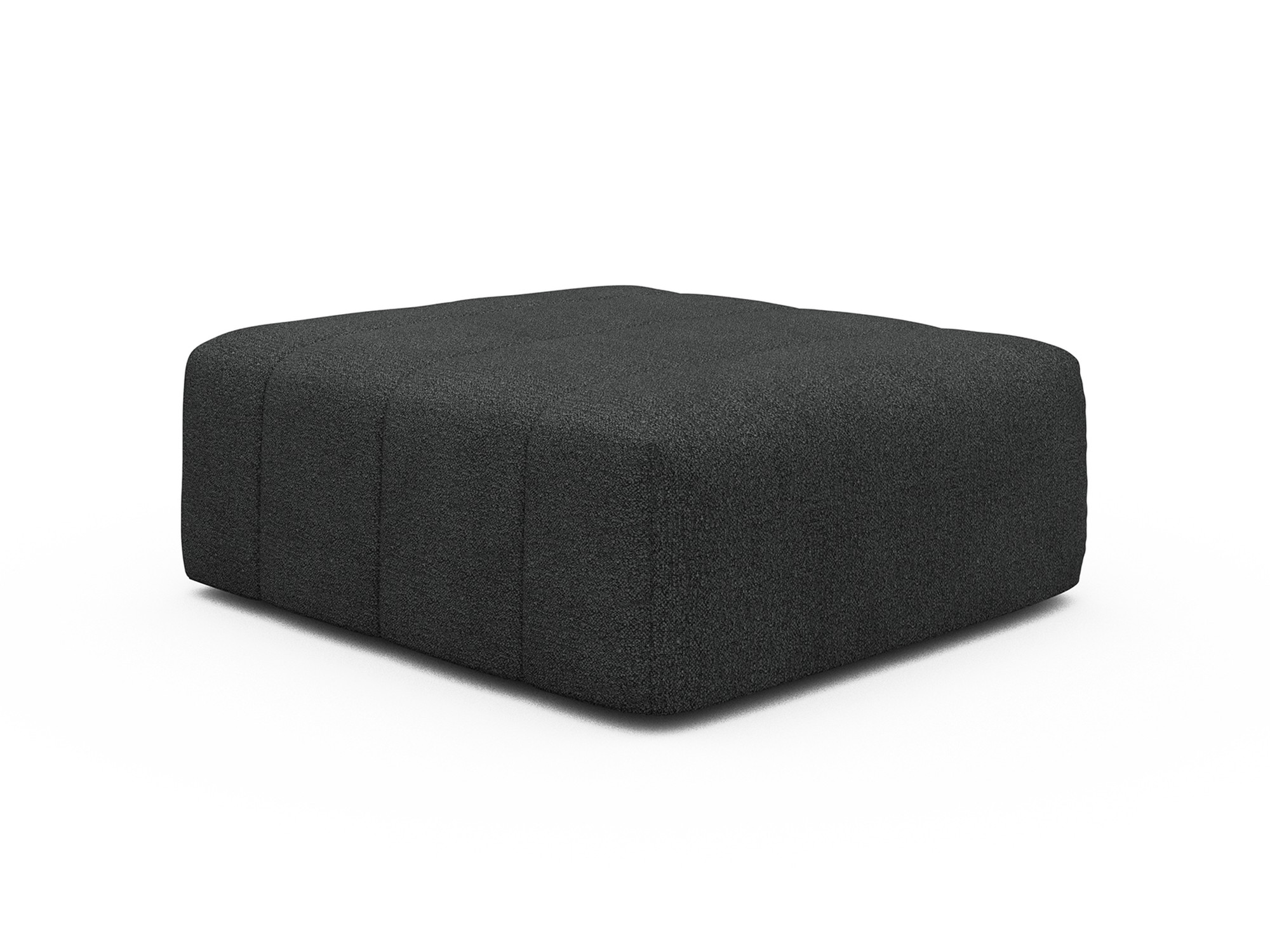 Ottomane Hugo Boucle Skandi 529-Charcoal