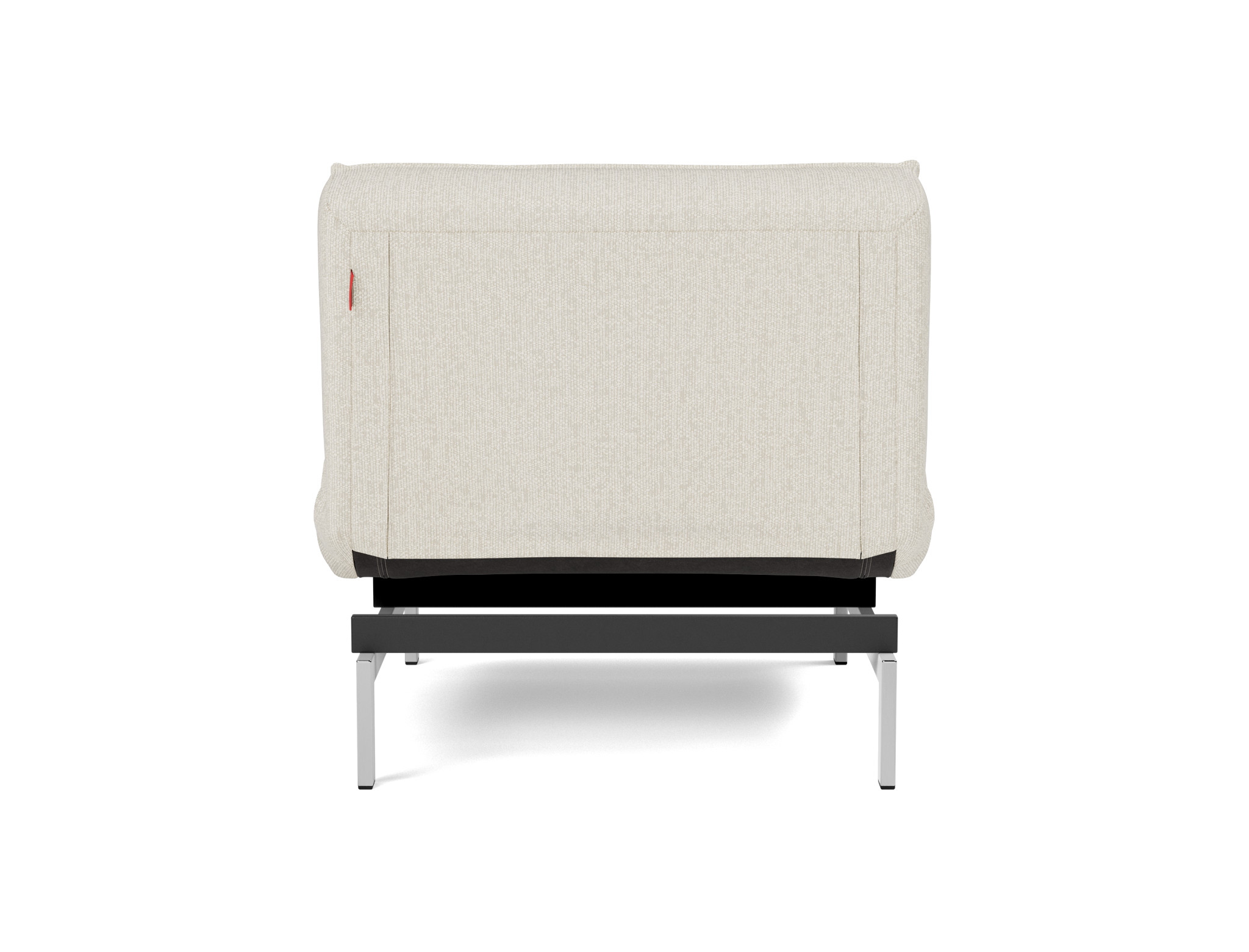 Sessel Splitback Boucle Skandi 531-Off-White Beine Chrom