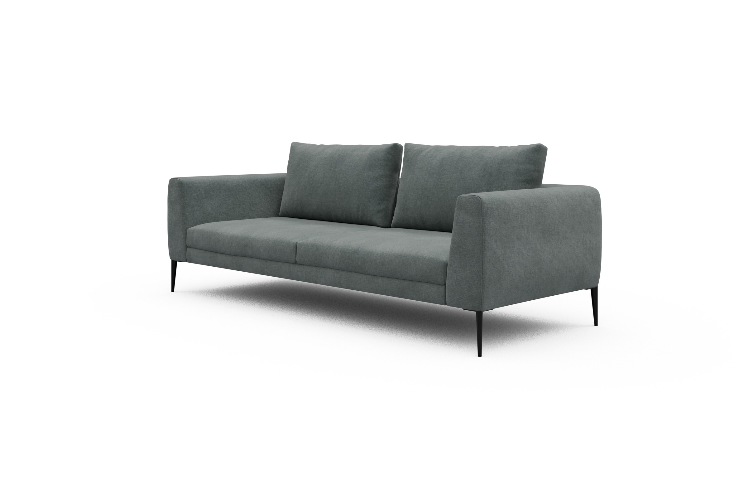 Sofa Paul 3-Sitzer Smooth-Silver-Grey