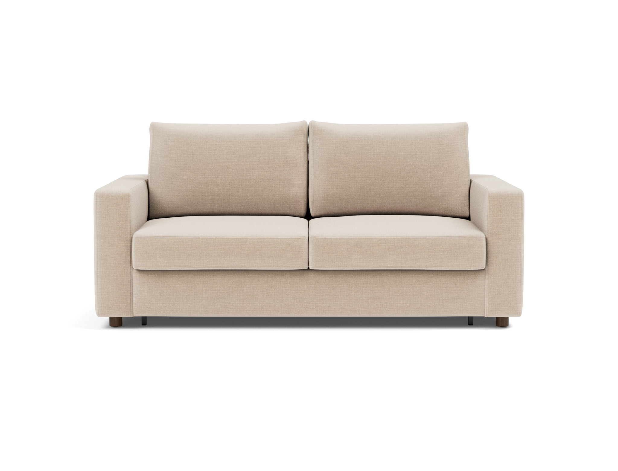 Schlafsofa Neah mit Standard-Armlehnen 160 Chenille Esina 410-Almond-Beige