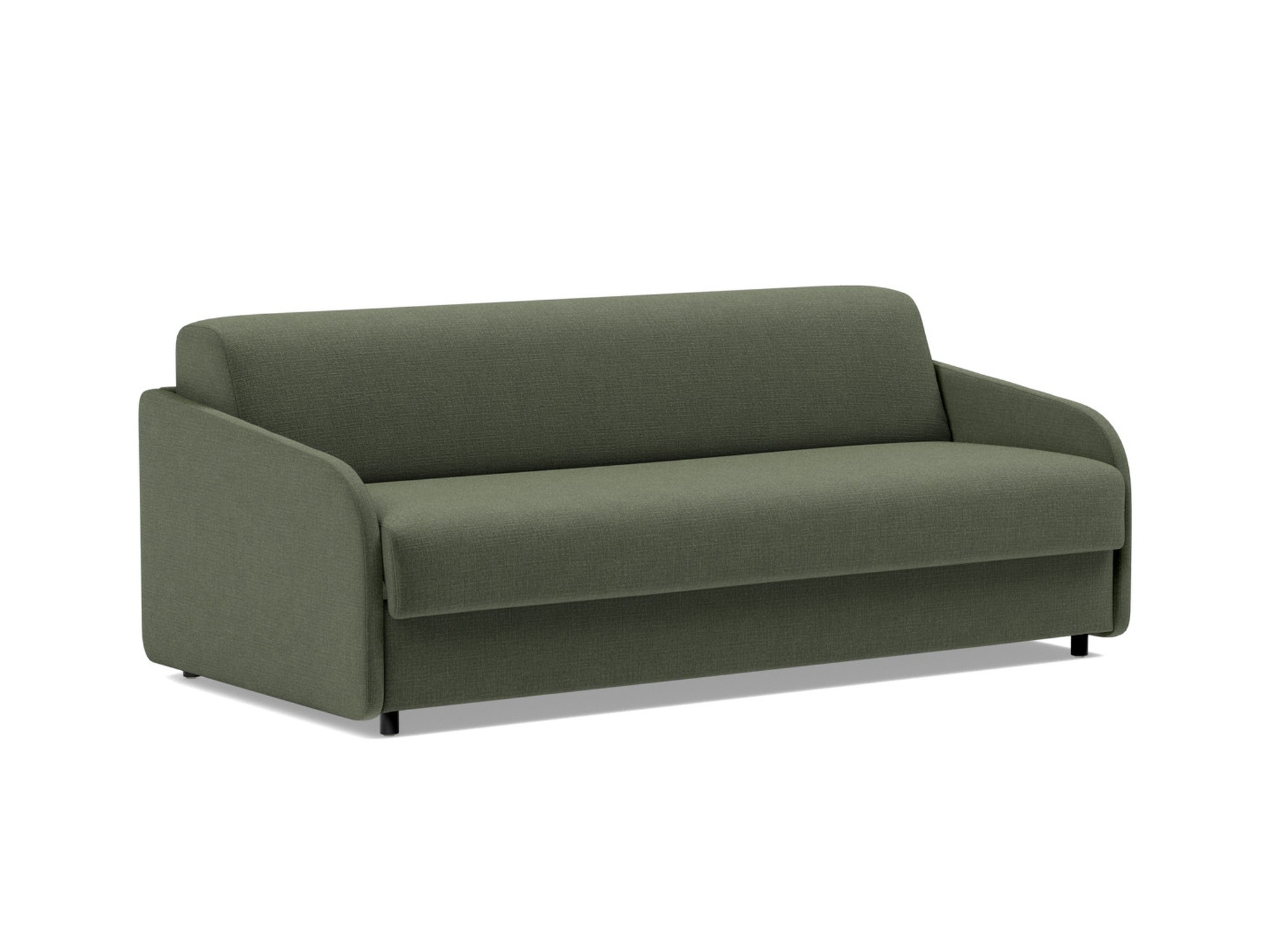 Schlafsofa Eivor mit Taschenfederkernmatratze 160 Chenille Esina 413-Olive-Green
