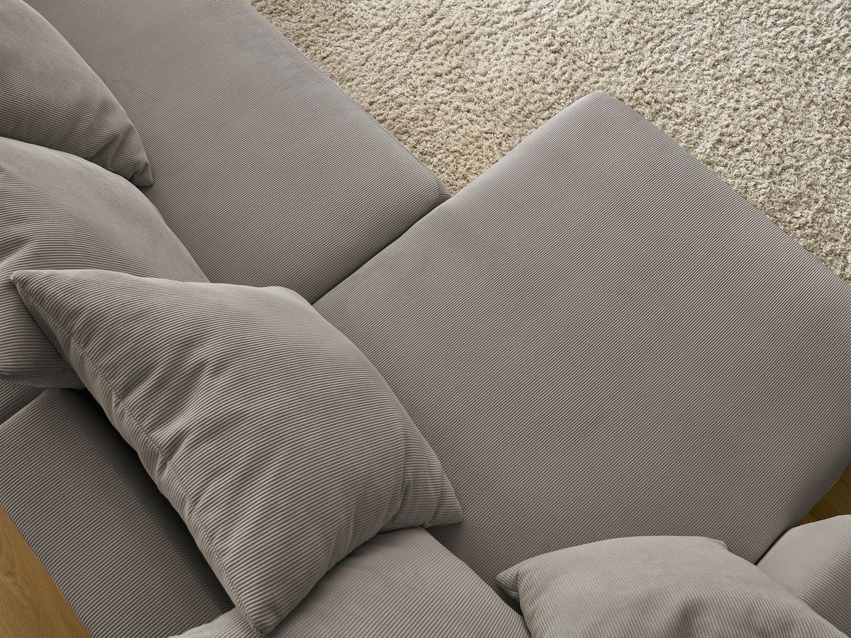 Bobochic Sidonie Wohnlandschaft Cordsamt Taupe