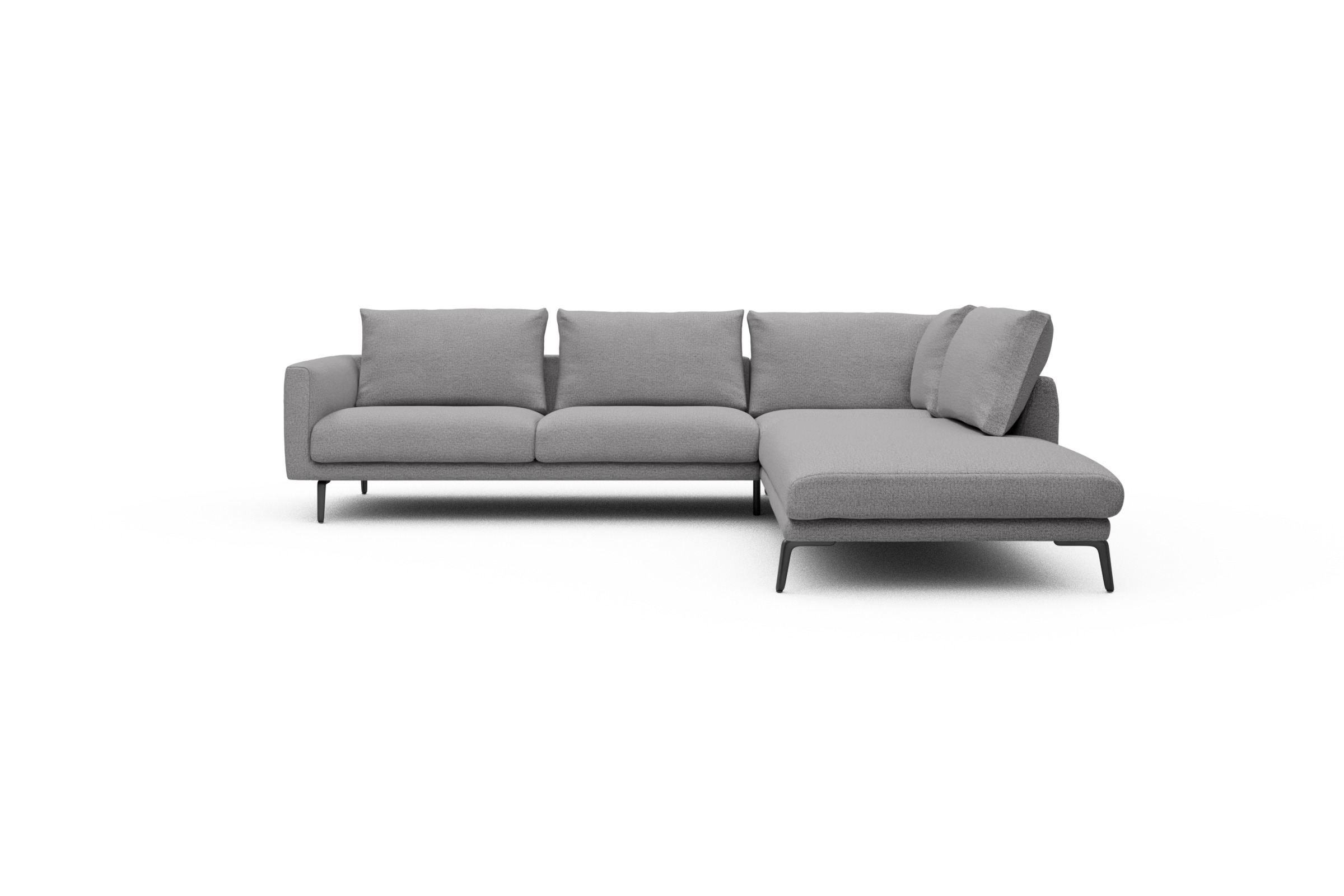 Skandi Home Ecksofa Karl Relax-Ecke rechts mit 2,5-Sitzer Sama-Grey moebelfaktor