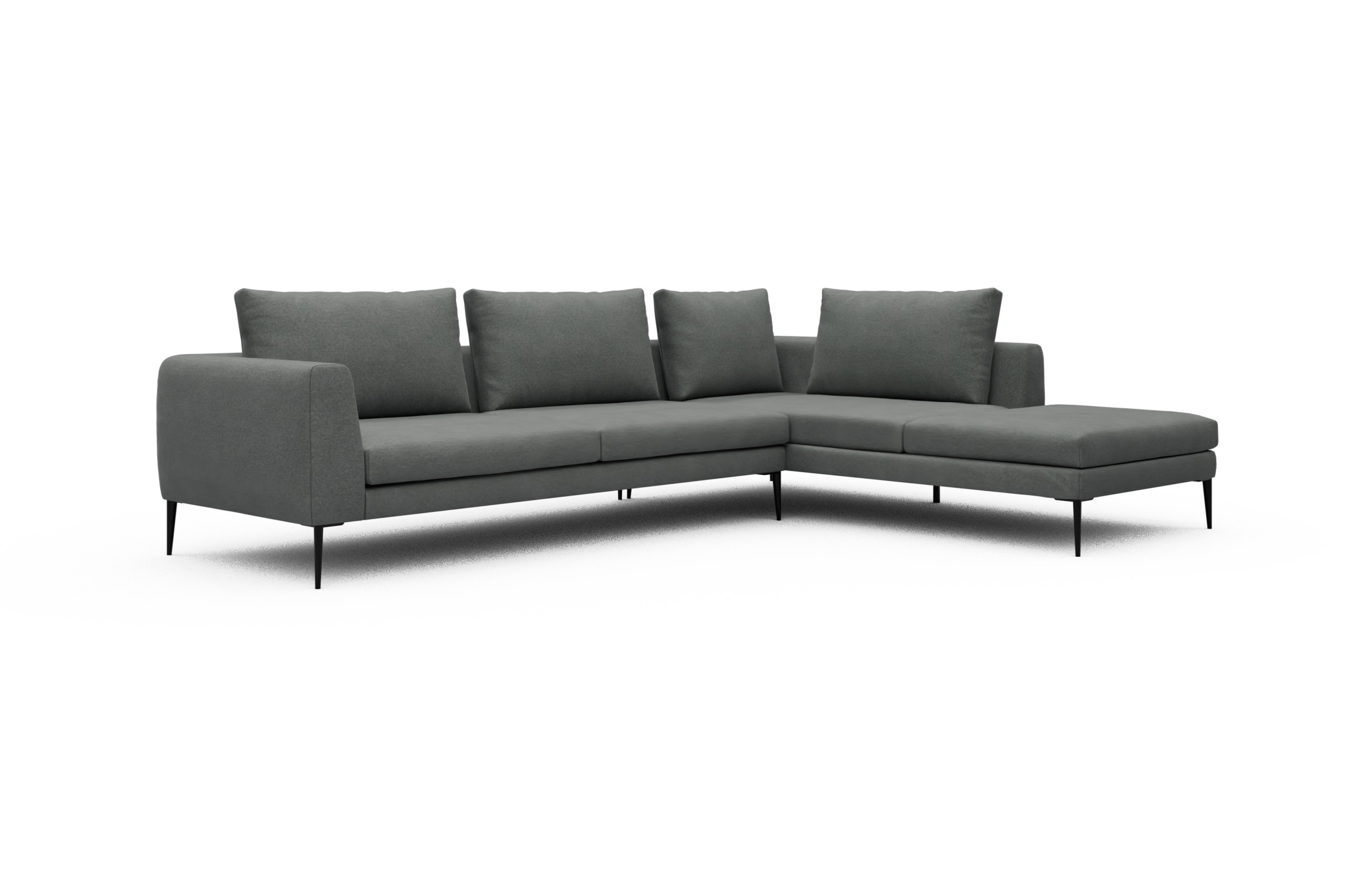 Ecksofa Paul Relax-Ecke links mit 3-Sitzer Satya-Steel