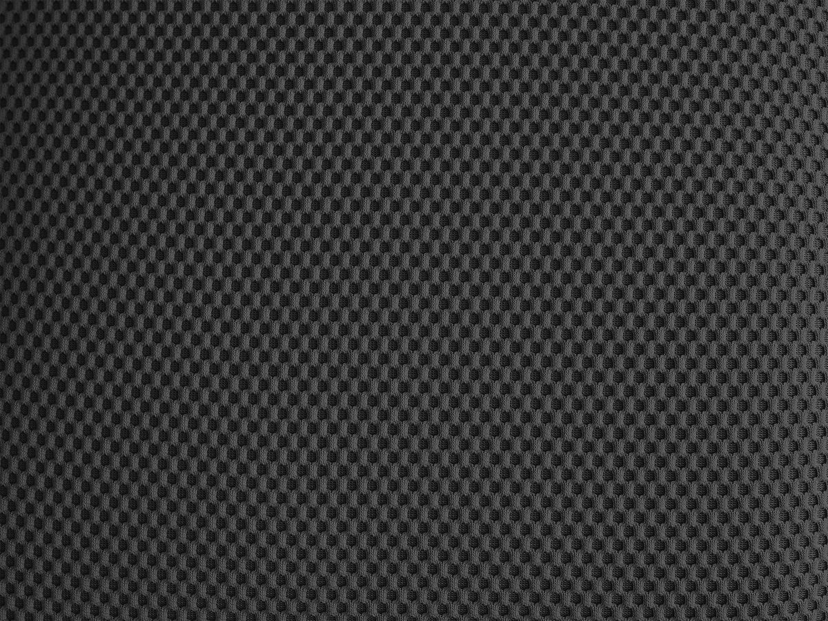Bobochic Hayden Pouf, rund Mesh-Stoff Schwarz, 76 cm