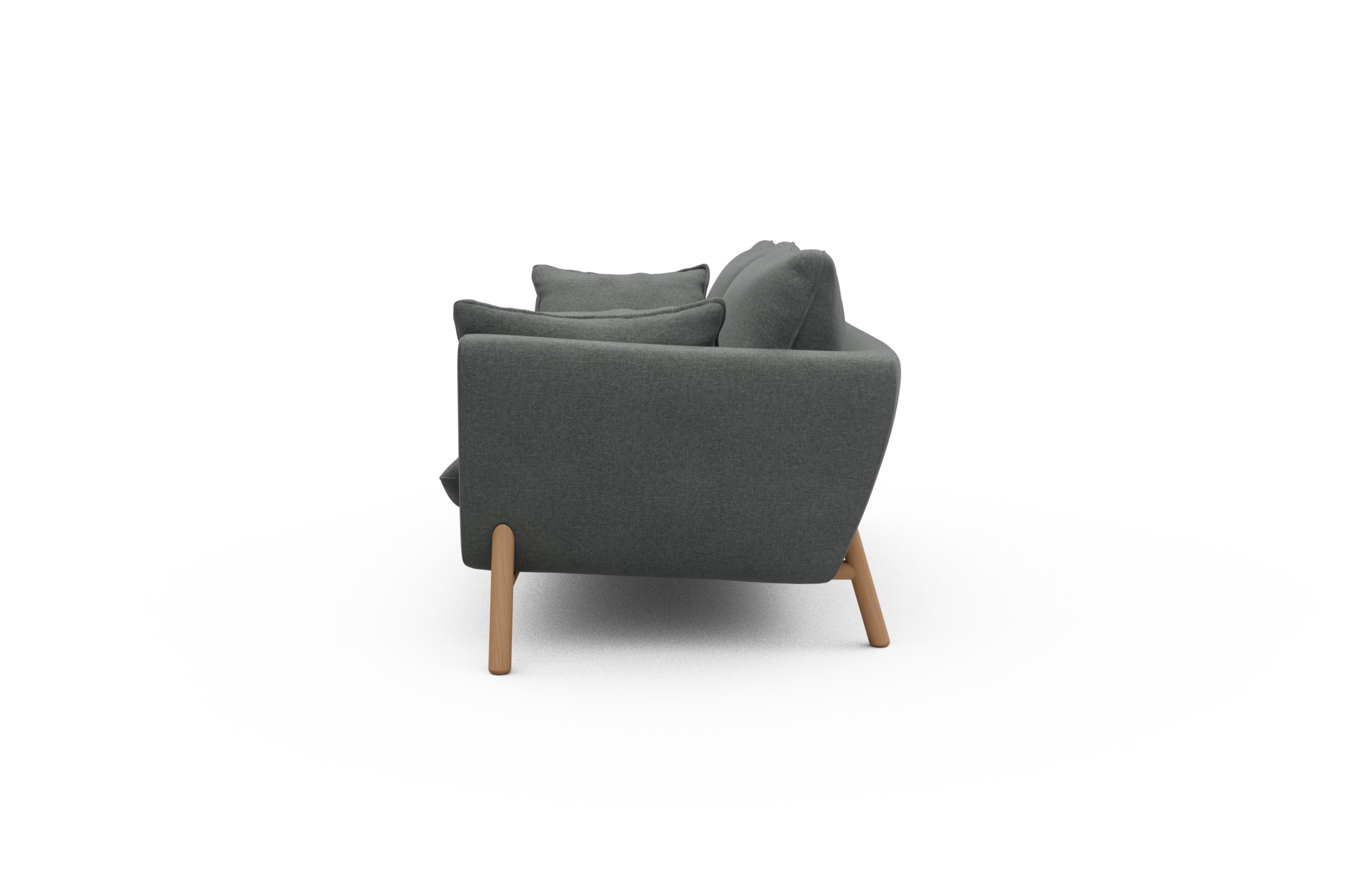 Sofa Emil 2-Sitzer Beinfarbe Eiche Natur Satya-Steel