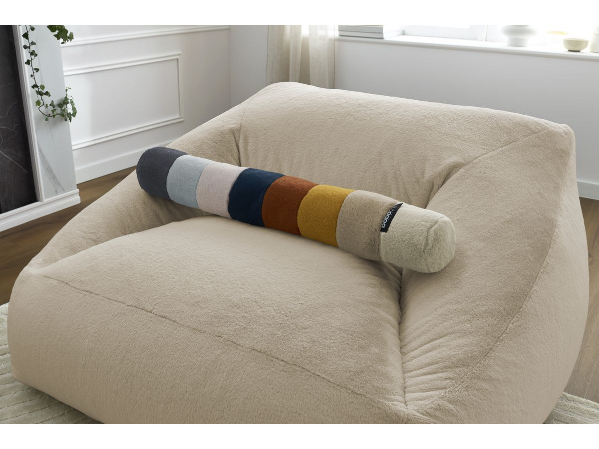 Bobochic Lilibet Pouf Kunstfell Beige