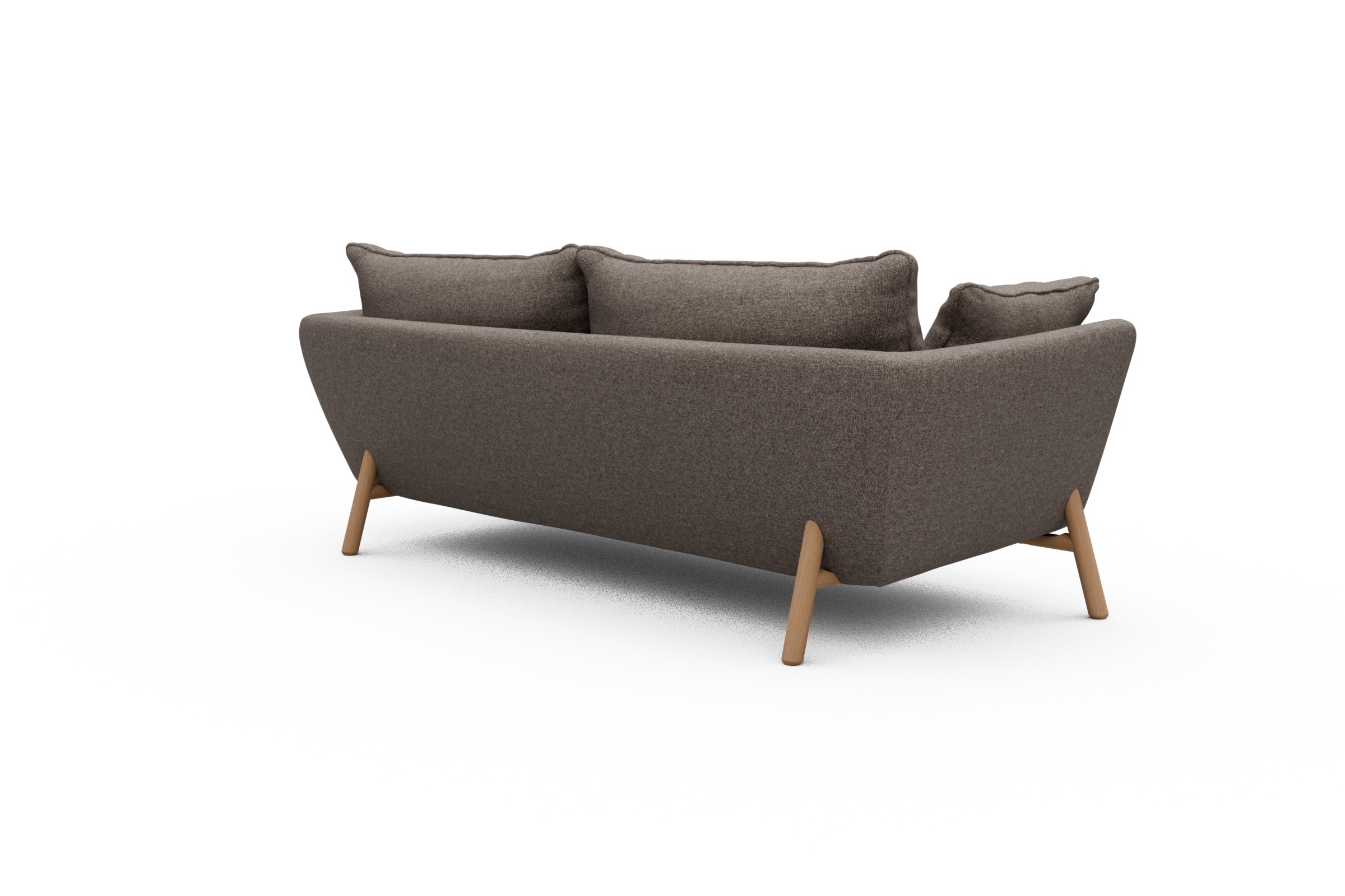 Sofa Emil PREMIUM 3-Sitzer Beinfarbe Eiche Natur Sama-Stone
