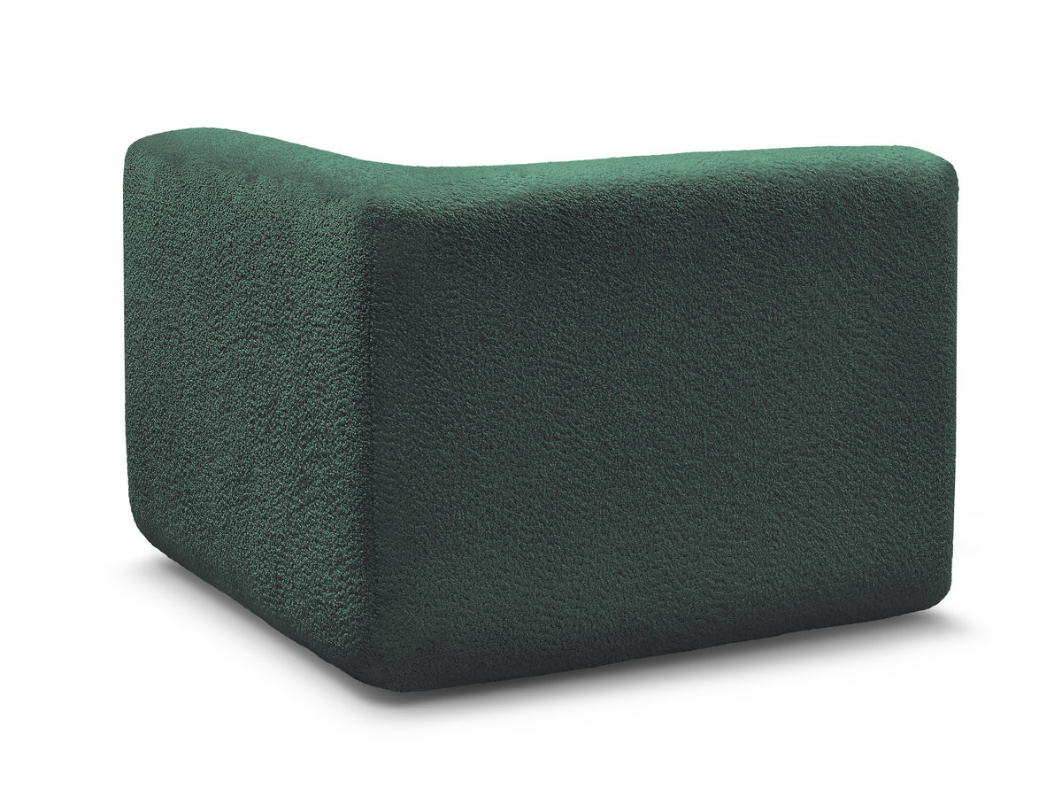 Bobochic Anda Sofa 1-Sitzer Chenille Dunkelgrün