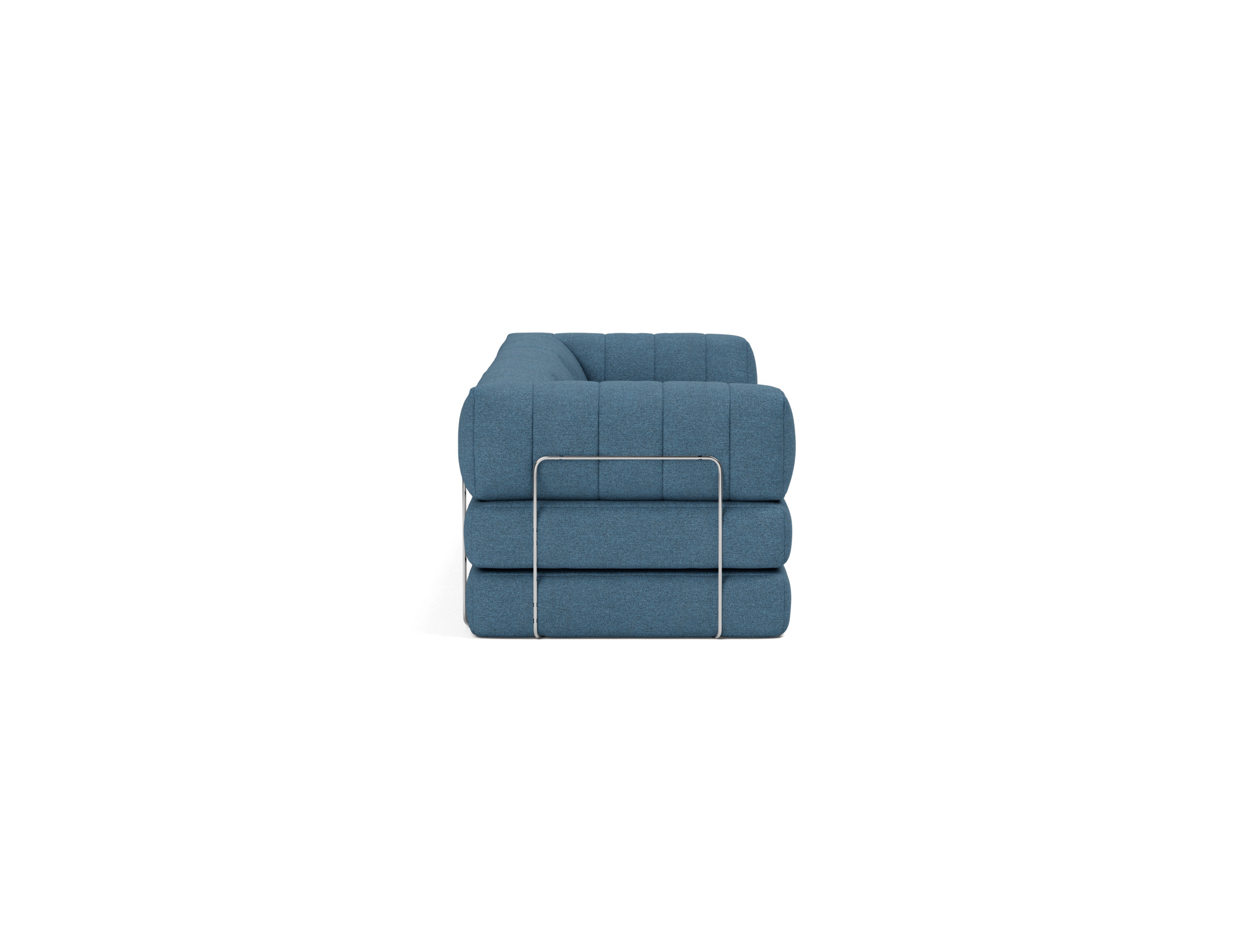 Schlafsofa CozyPad Grand mit Armlehnen Strukturierter Stoff Weda 302-Weda-Blue