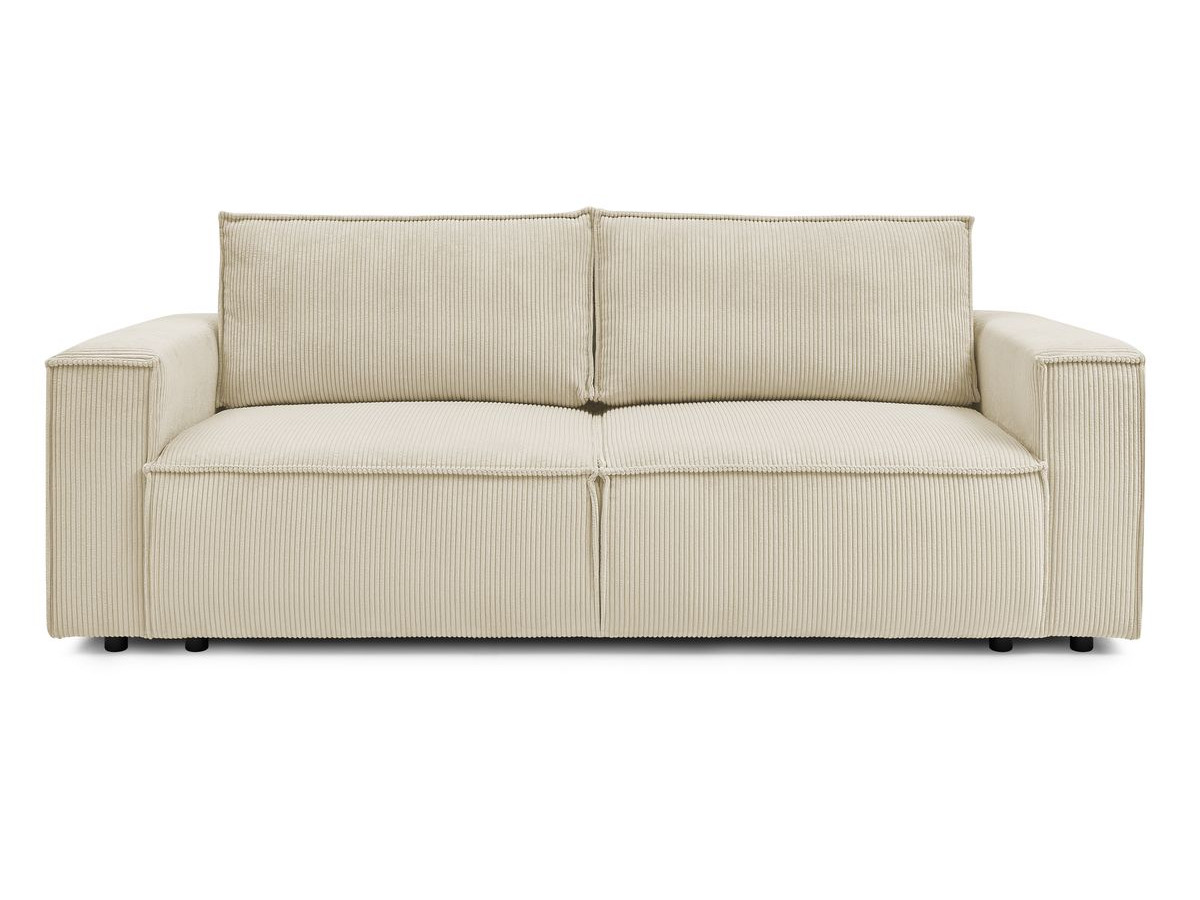 Bobochic Nihad Sofa 3-Sitzer Cordsamt Beige