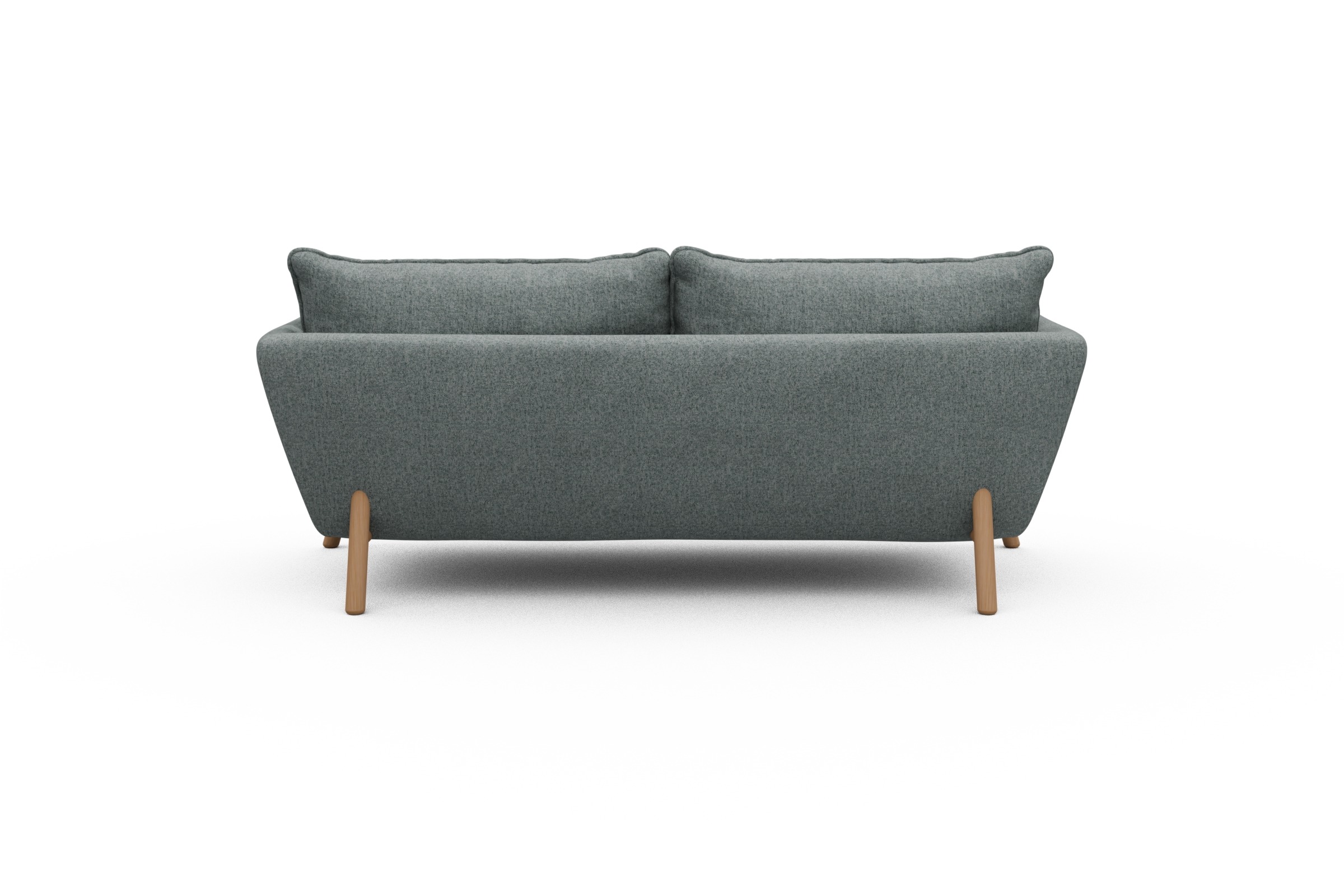 Sofa Emil PREMIUM 2-Sitzer Beinfarbe Eiche Natur Casone-Light-Mixed-Green