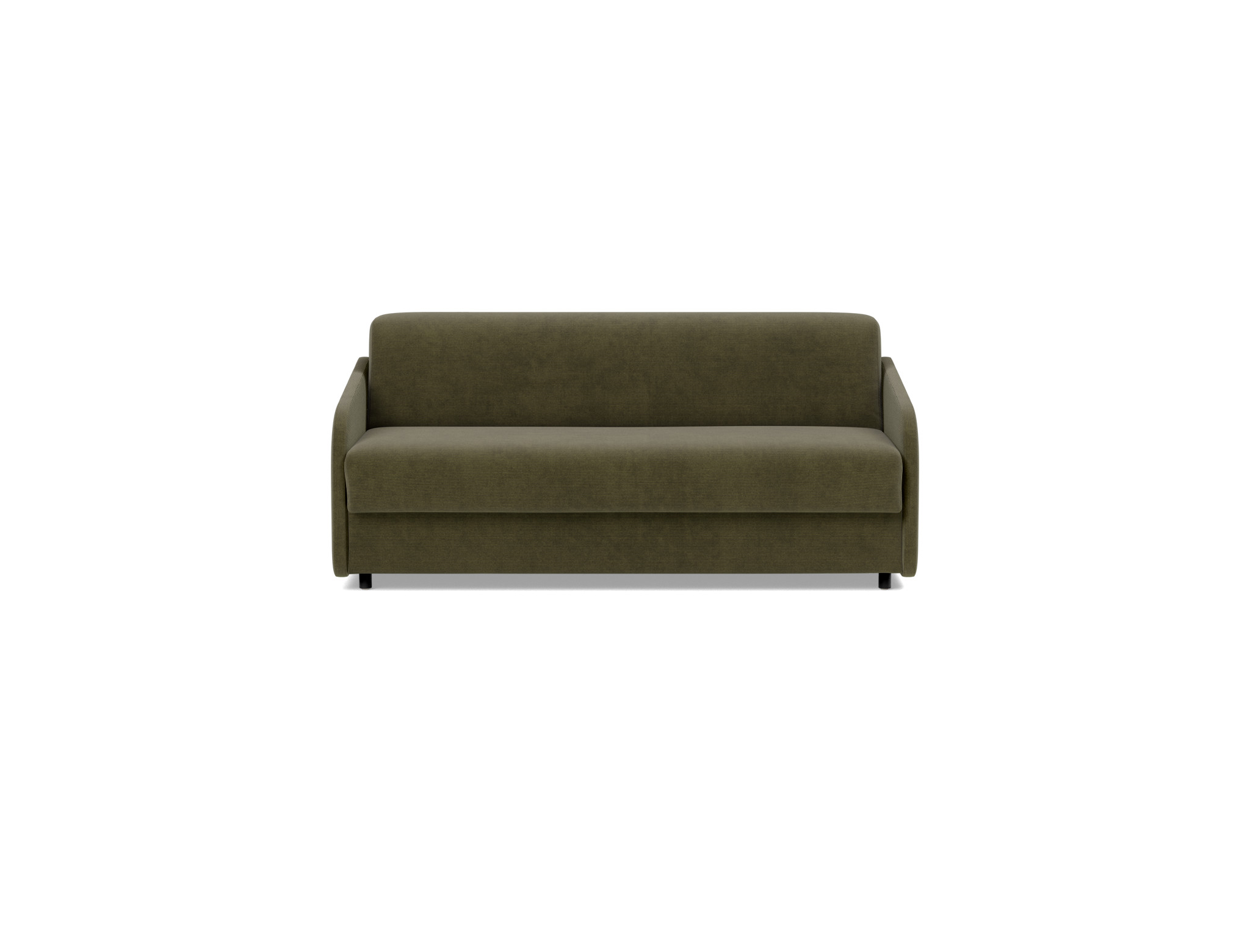 Schlafsofa Eivor mit Memory-Matratze 140 Kord Cordufine 316-Pine-Green