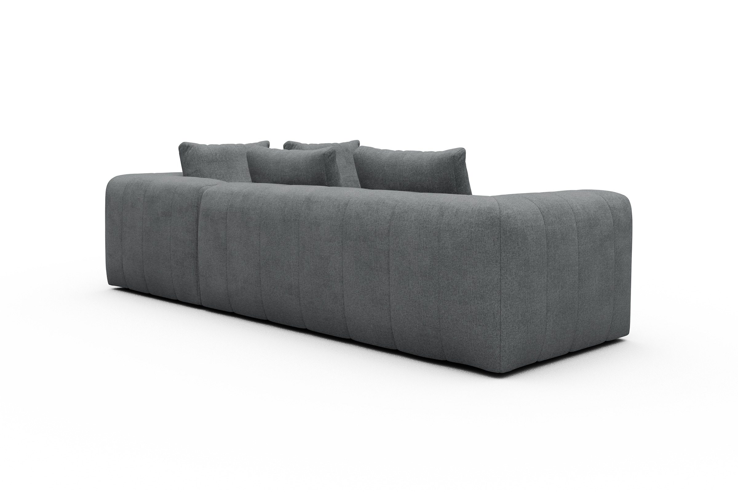 Ecksofa Hugo 2x 2,5-Sitzer Armlehne links Casone-Gravel-Grey