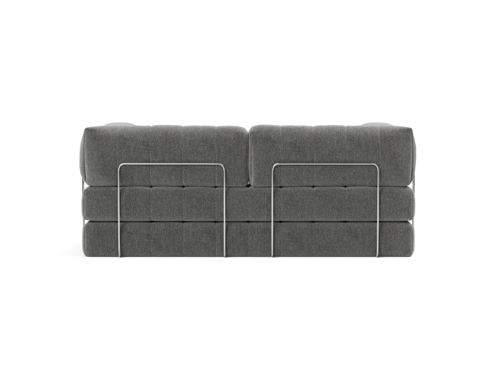 Schlafsofa CozyPad mit Armlehnen Strukturierter Stoff Twist 563-Charcoal