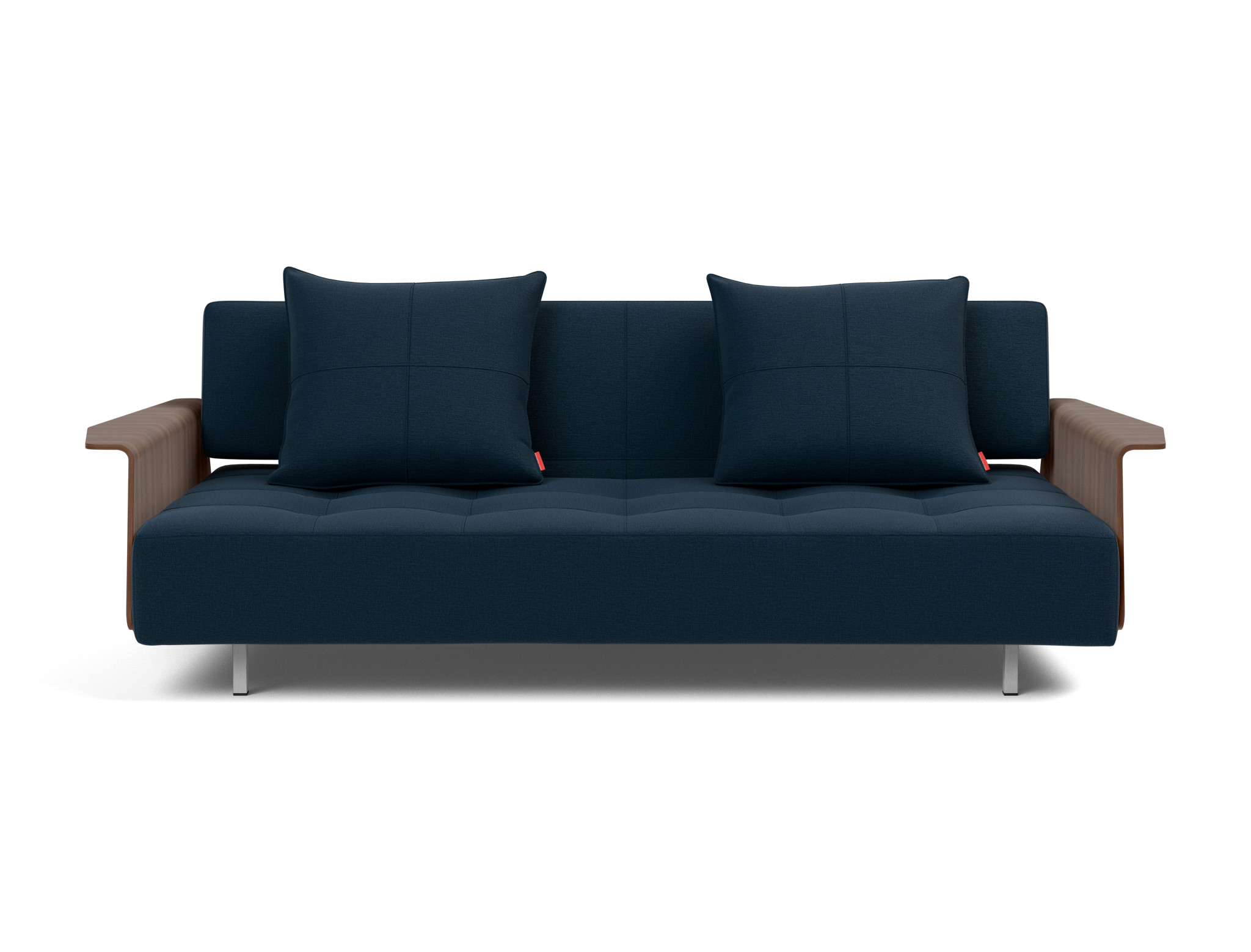 Schlafsofa Long Horn D.E.L. mit Armlehnen Flachgewebe Mixed Dance 528-Blue