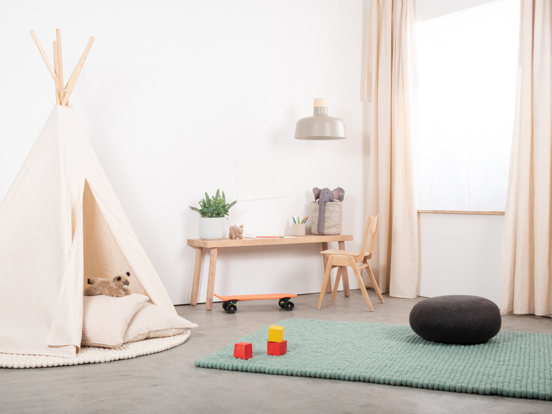myfelt Fine Filzkugelteppich - 50x70 cm
