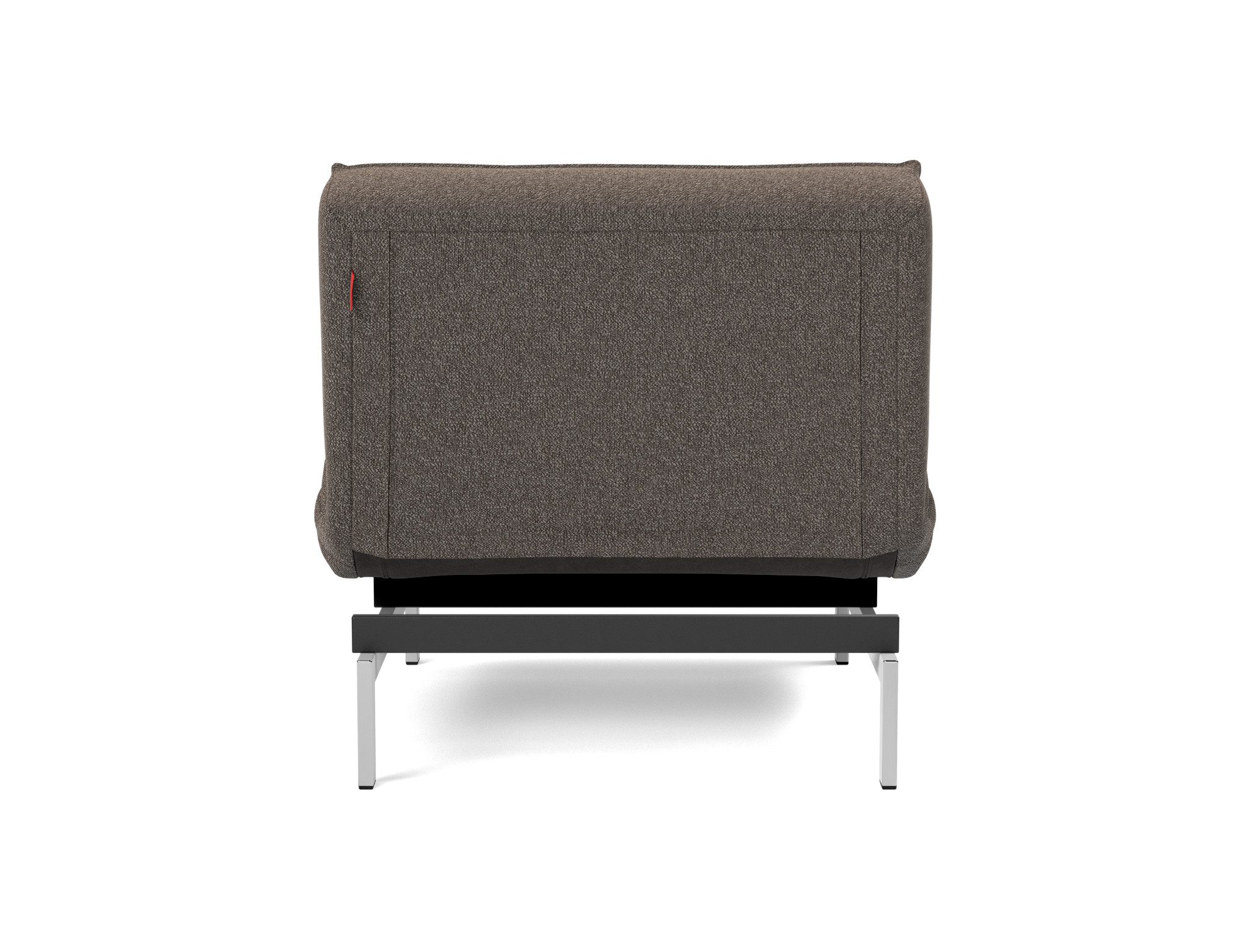 Sessel Splitback Boucle Skandi 530-Taupe Beine Chrom