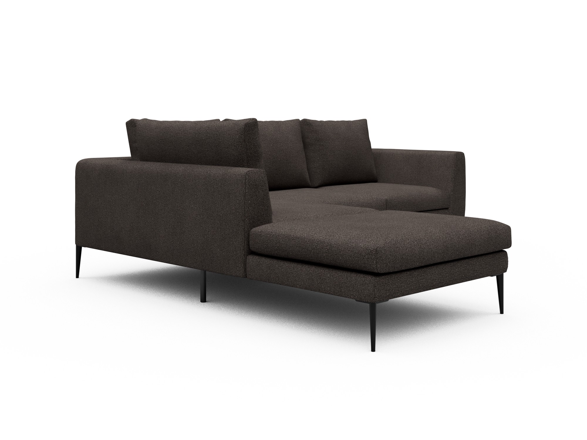 Skandi Home Ecksofa Paul Relax-Ecke links mit 2-Sitzer Boucle-Taupe moebelfaktor