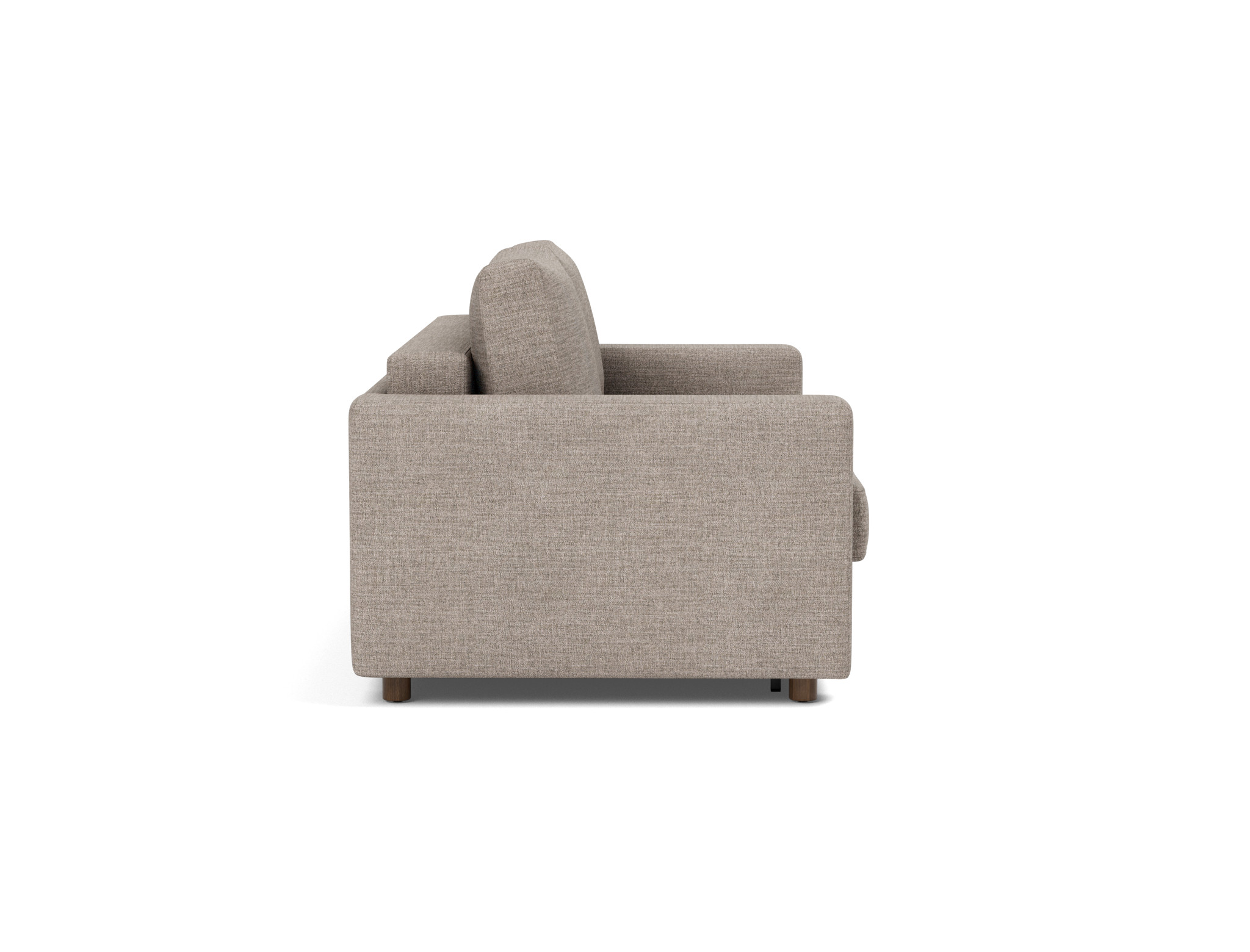 Schlafsofa Neah mit Standard-Armlehnen 160 Chenille Yuveno 472-Warm-Grey