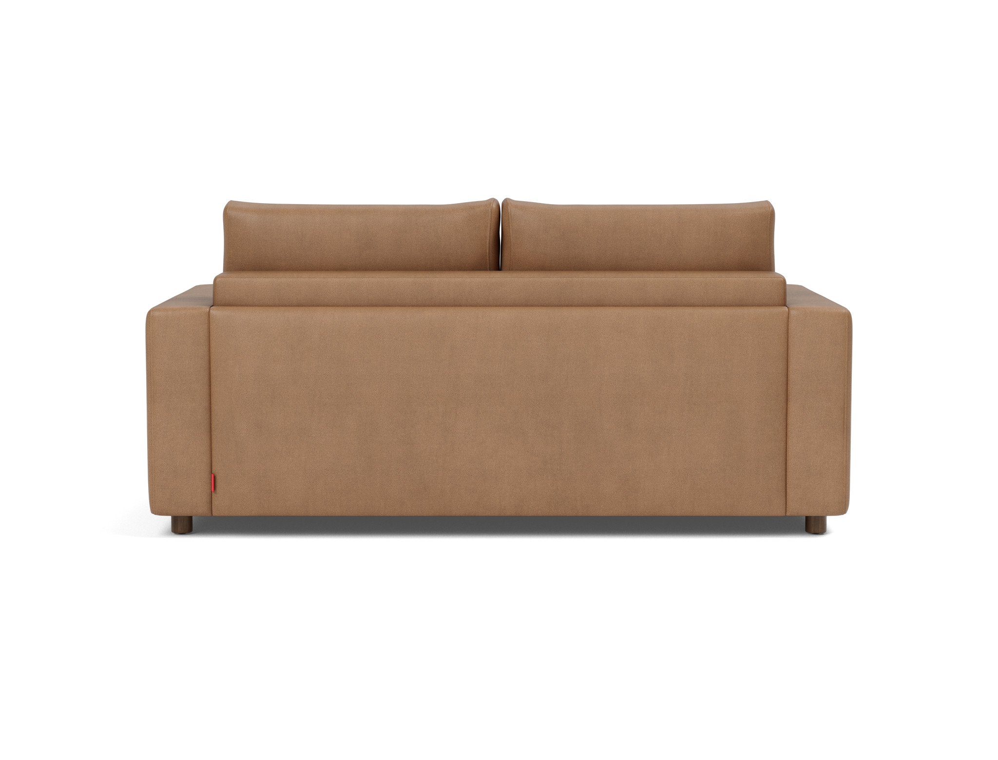 Schlafsofa Neah mit Standard-Armlehnen 160 Lederoptik Faunal 551-Brown