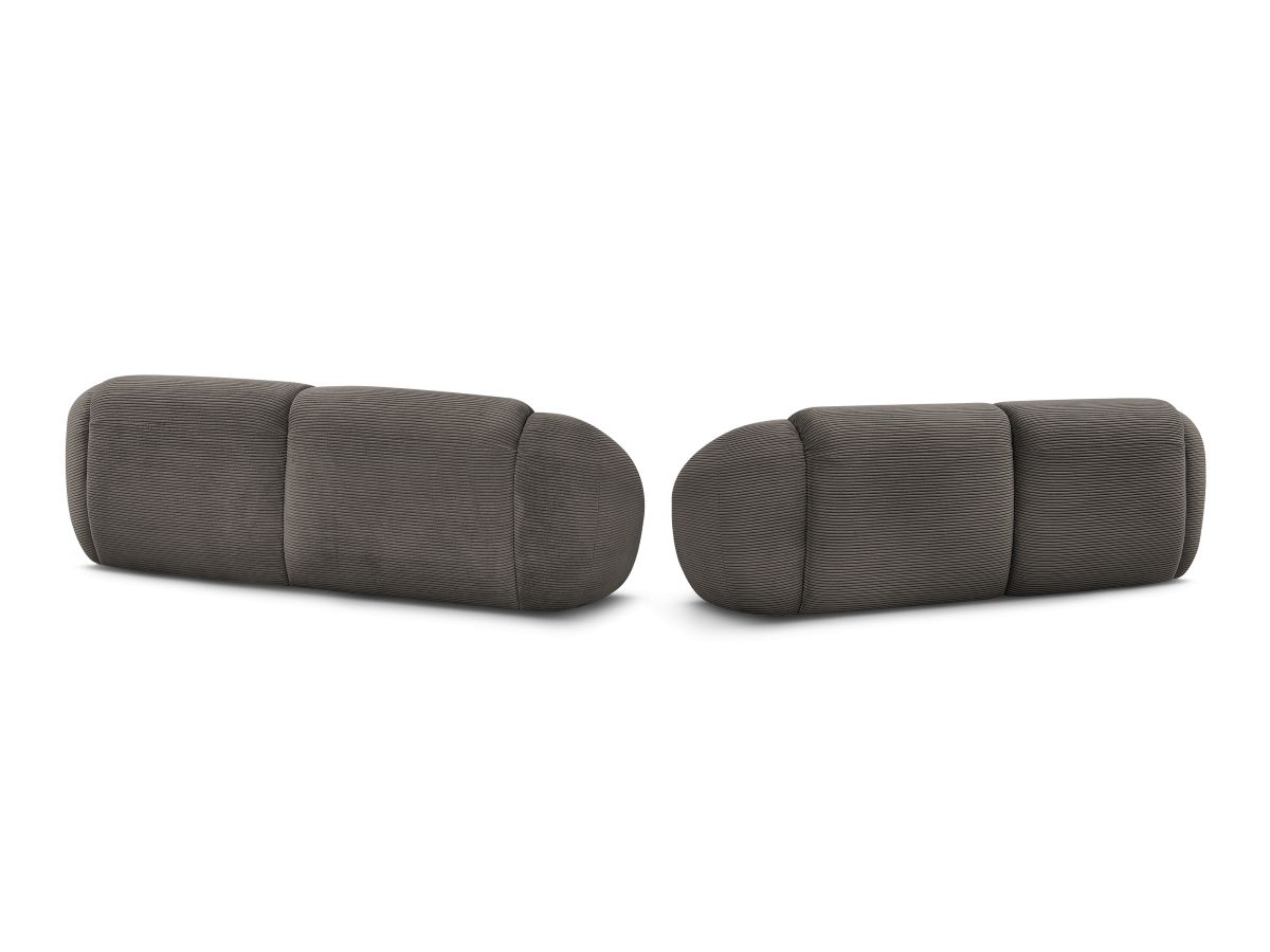 Bobochic Tina Sofa 5-Sitzer Cordsamt Braun