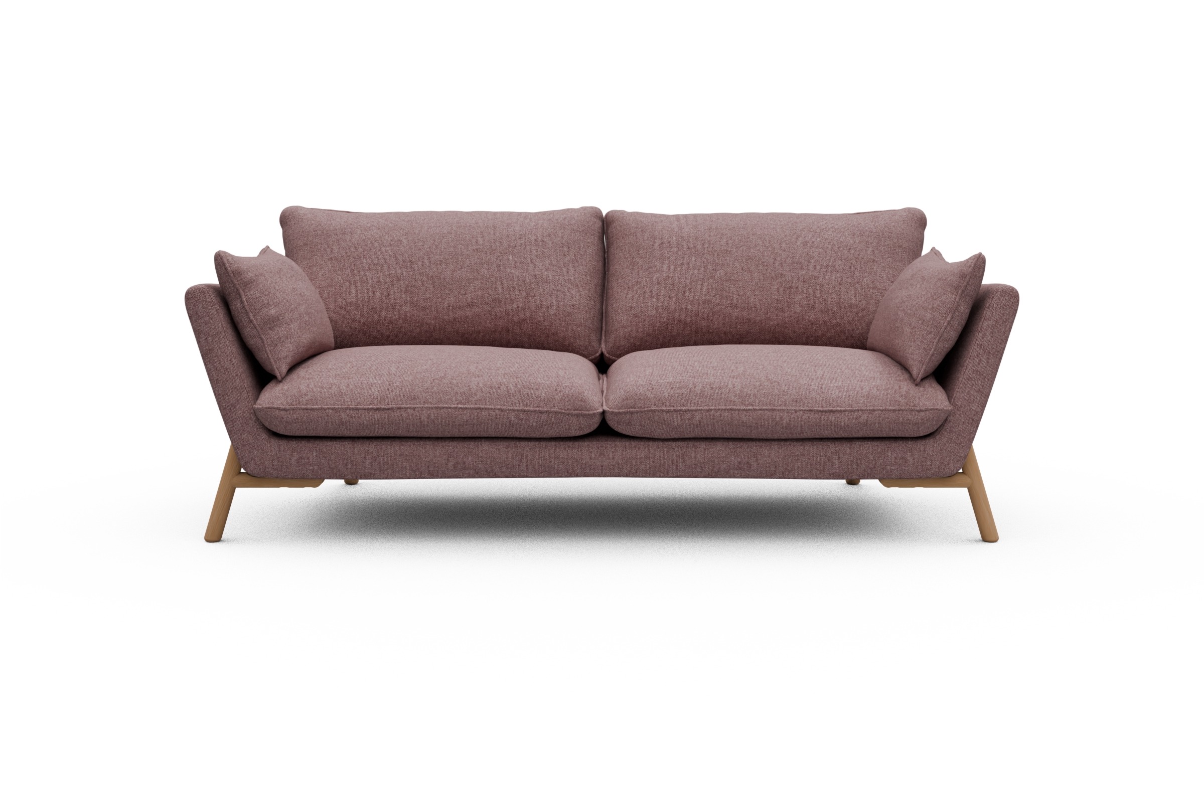 Skandi Home Sofa Emil 3-Sitzer Beinfarbe Eiche Natur Sama-Flamingo moebelfaktor