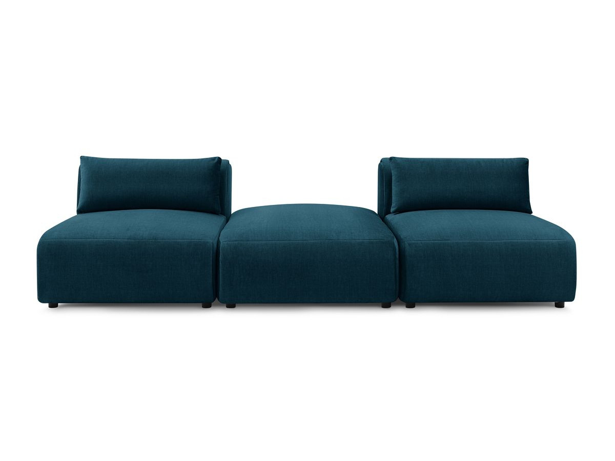 Bobochic Jeanne Sofa 3-Sitzer Samt Dunkelblau