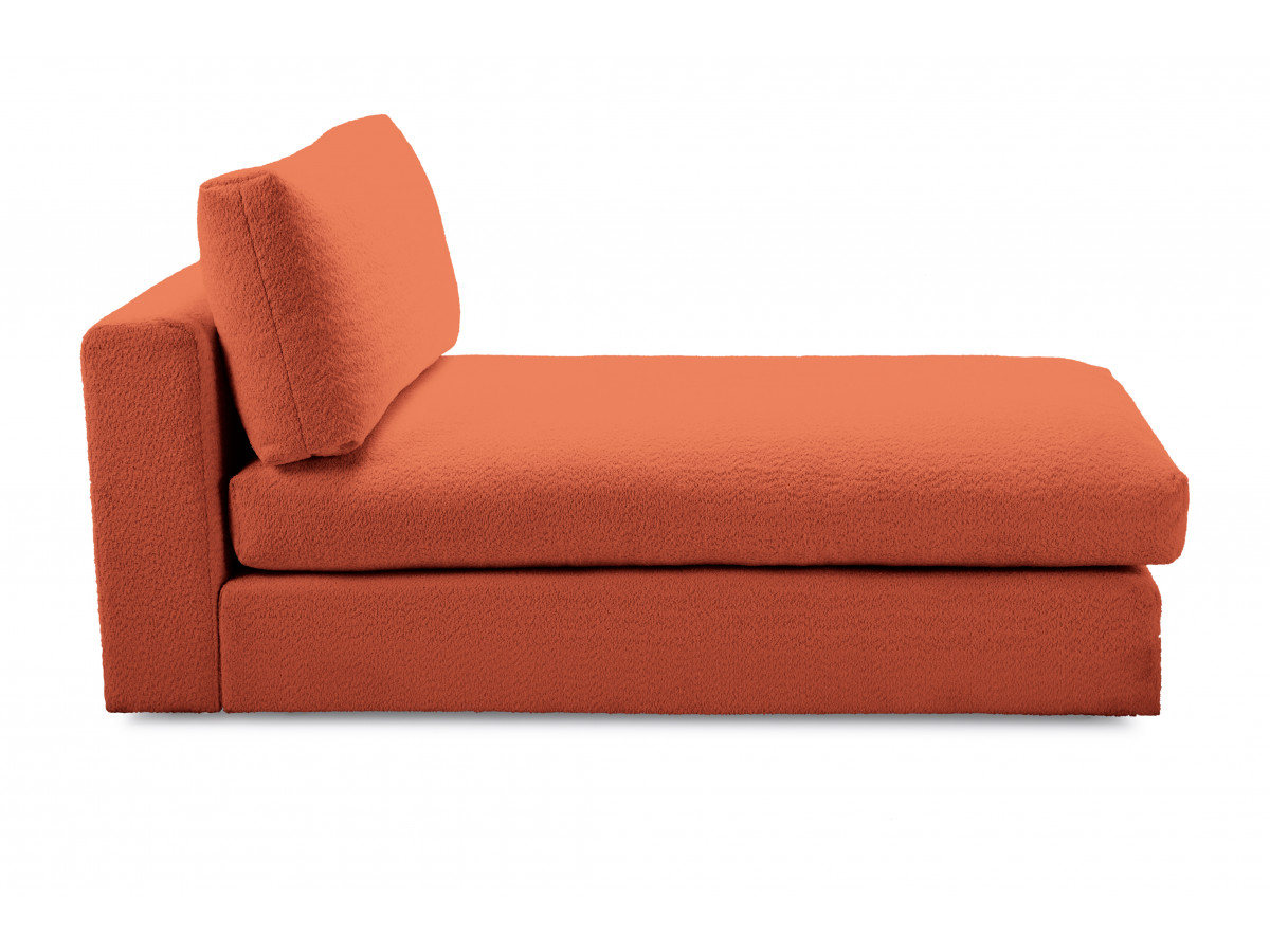 Bobochic Paris Méridienne-Modul Bouclé-Stoff Orange