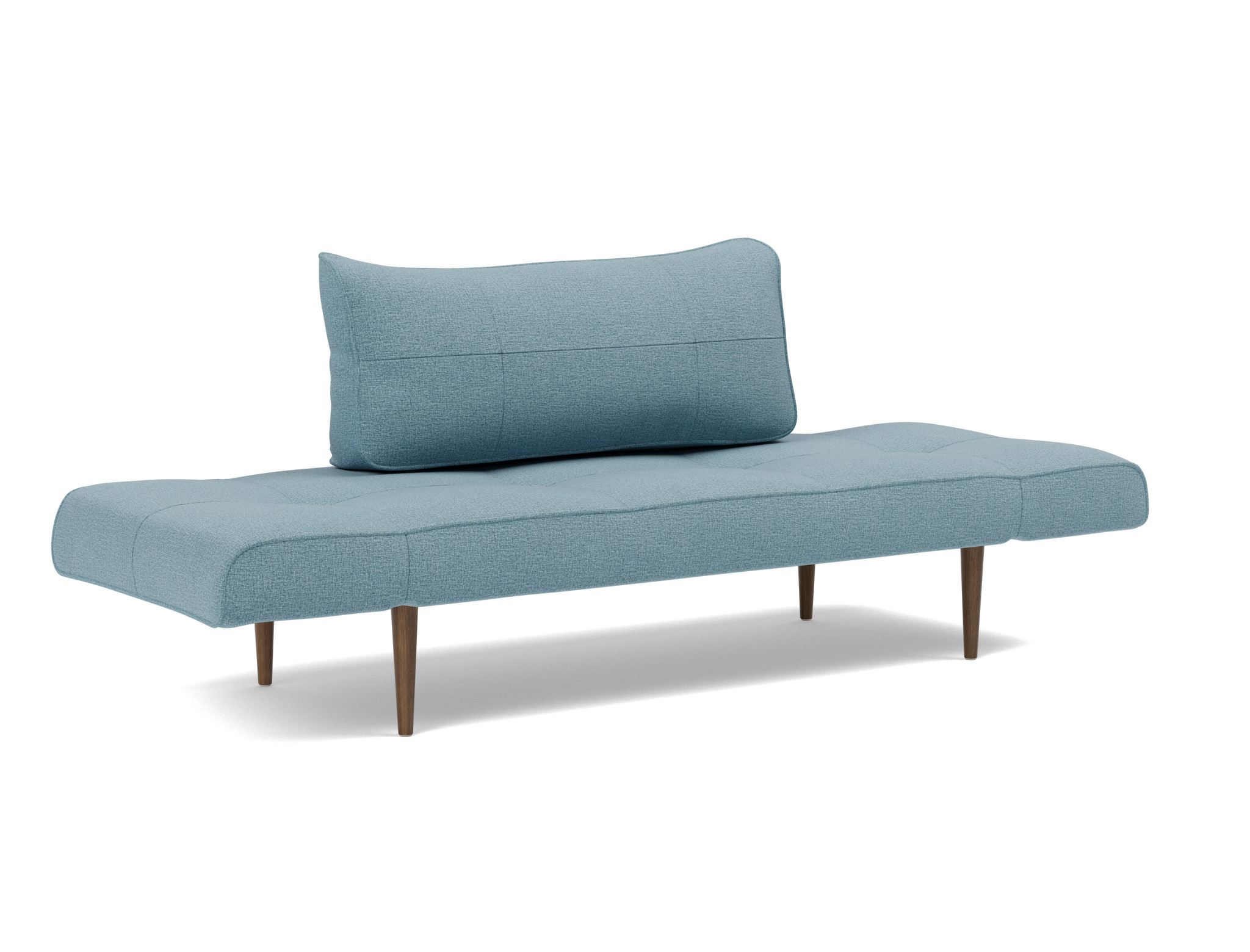Tagesbett Zeal Flachgewebe Mixed Dance 525-Light-Blue Beine Styletto Eiche dunkel