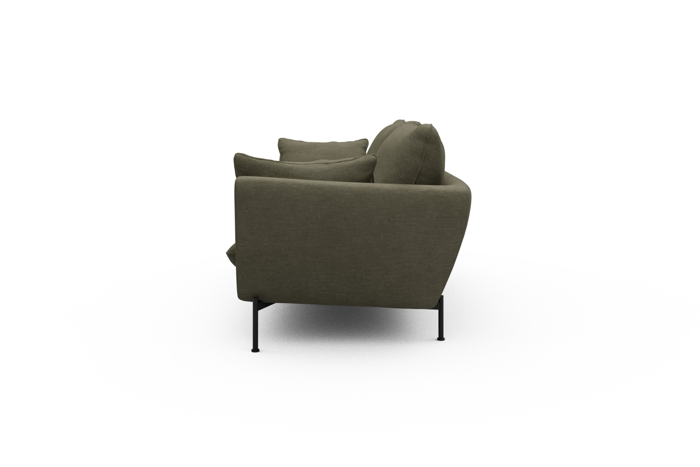Sofa Anton 3-Sitzer Vivus-Dusty-Olive