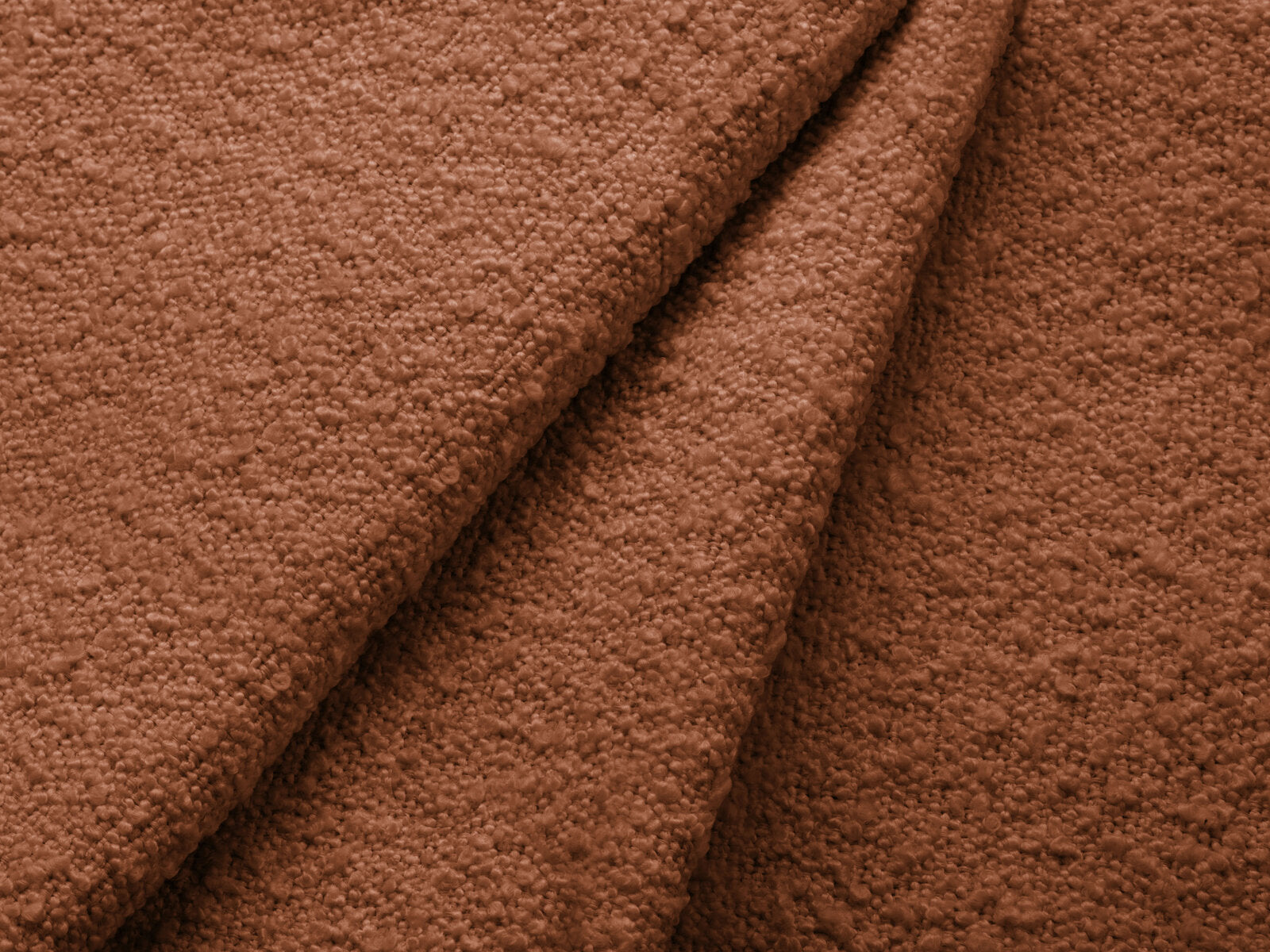 Micadoni Sofa Poppy 3-Sitzer Boucle Baloo Terrakotta