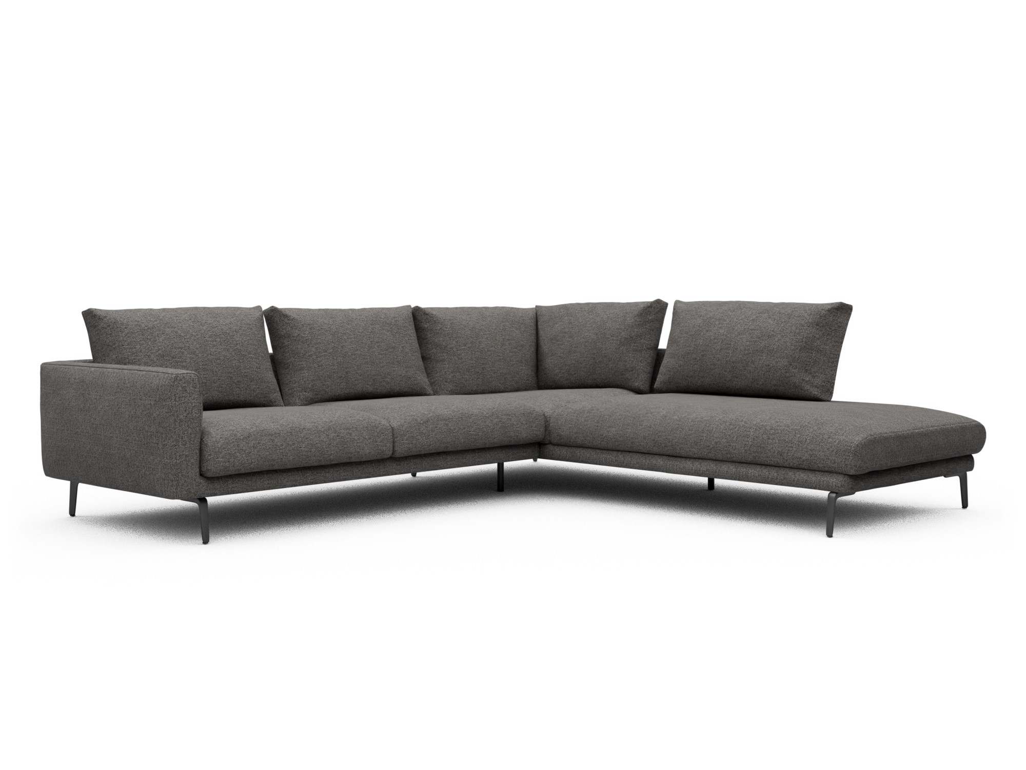 Skandi Home Ecksofa Karl Relax-Ecke rechts mit 2,5-Sitzer Carreno-Salt-and-Pepper moebelfaktor