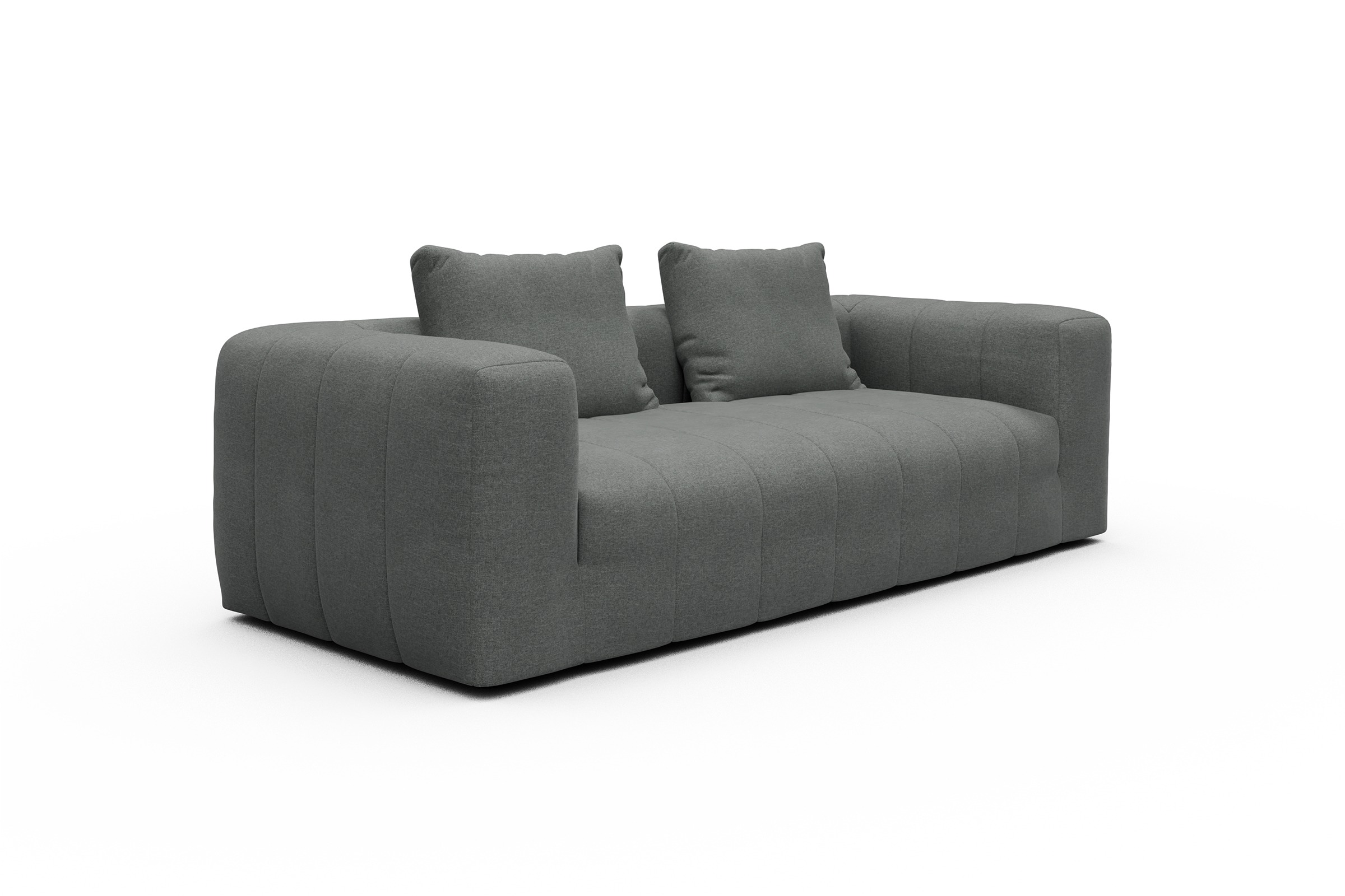Sofa Hugo 3-Sitzer Satya-Steel