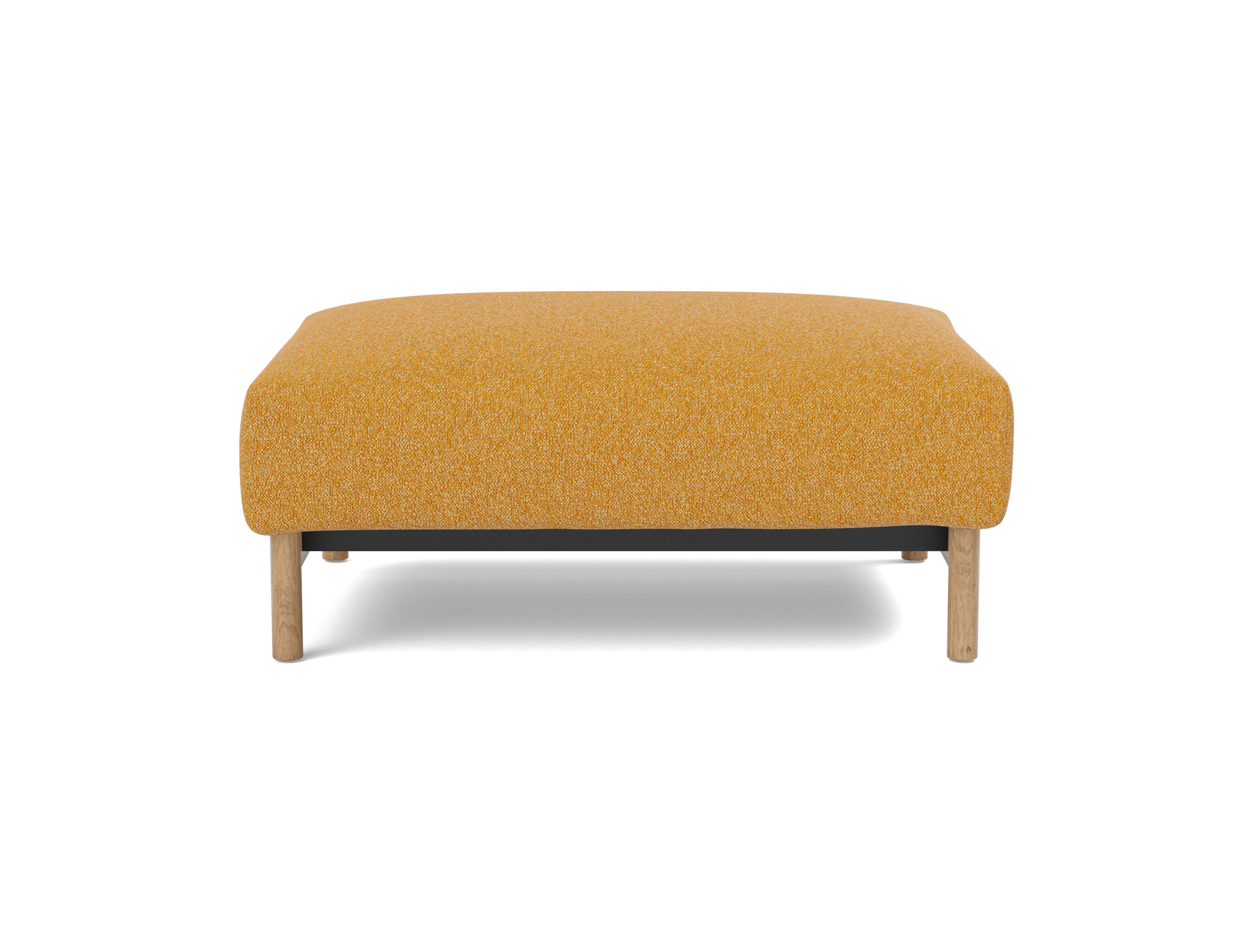 Hocker Malloy Boucle Skandi 536-Ochre Beine Eiche