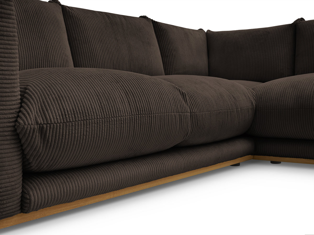Bobochic Ernest Ecksofa Cordsamt Braun