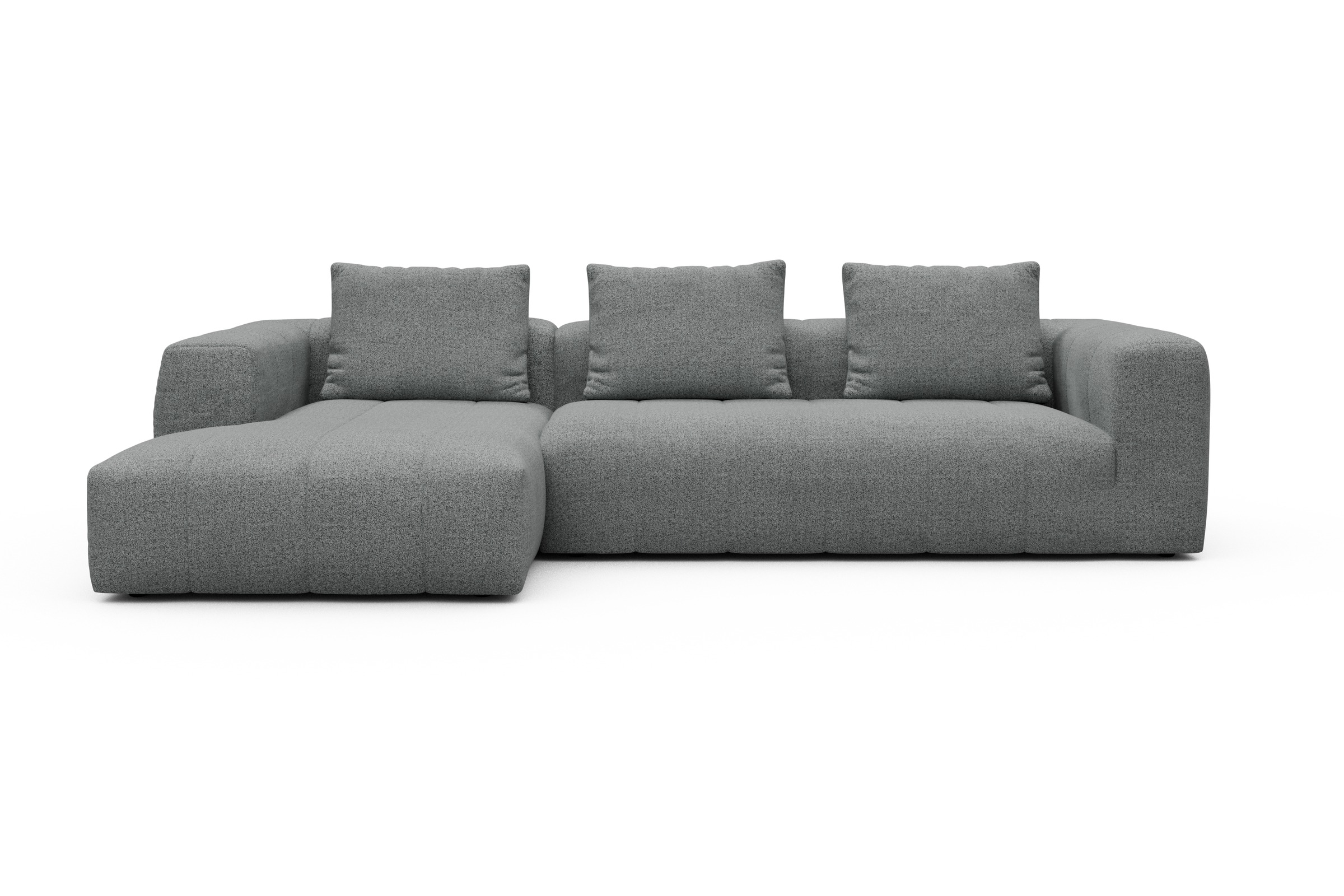 Hugo 2,5-Sitzer Armlehne rechts mit Chaiselongue Aivi-Gravet-Grey moebelfaktor