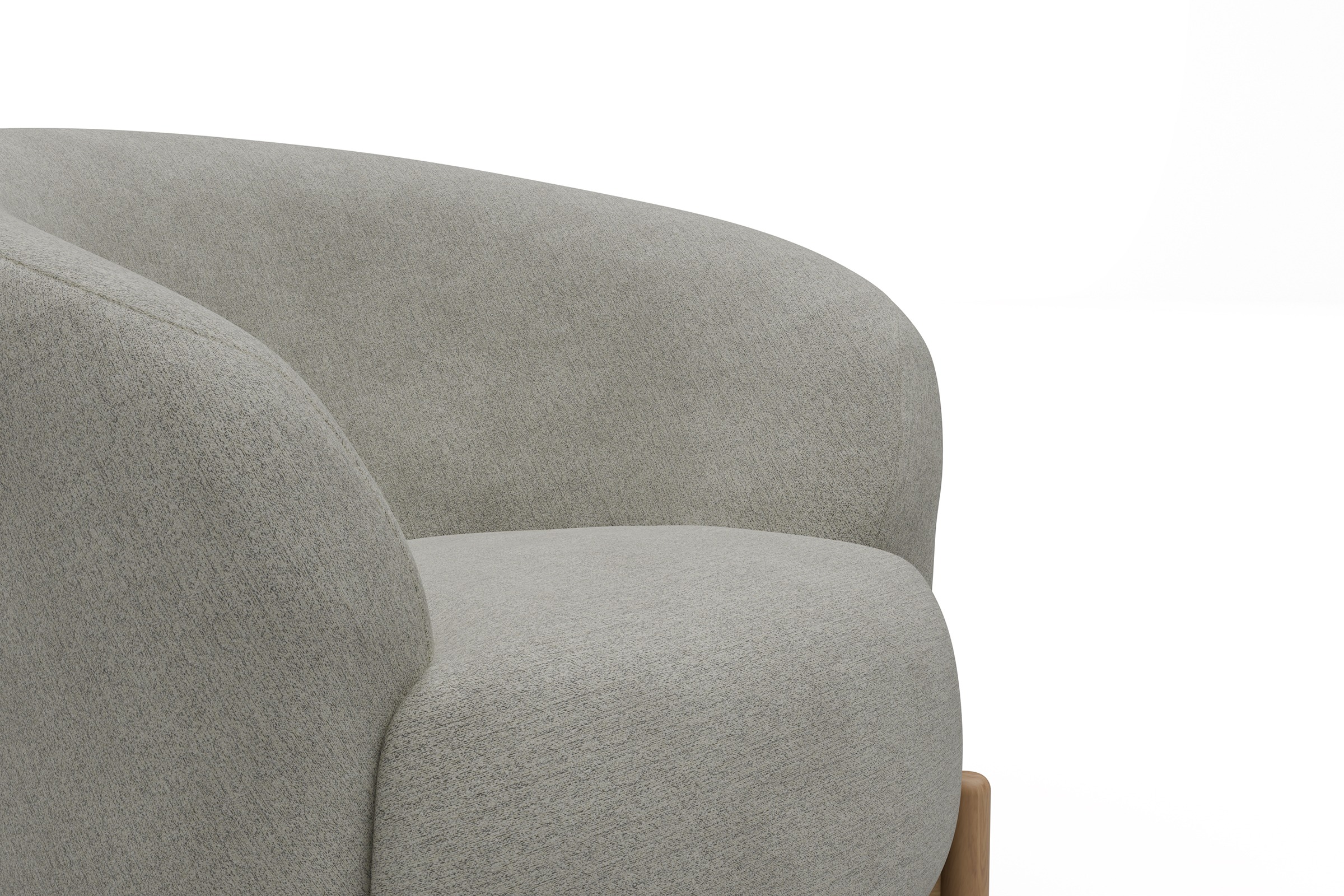 Sessel Ronda Holzbeine Eiche Natur Carreno-Moon-Stone-White