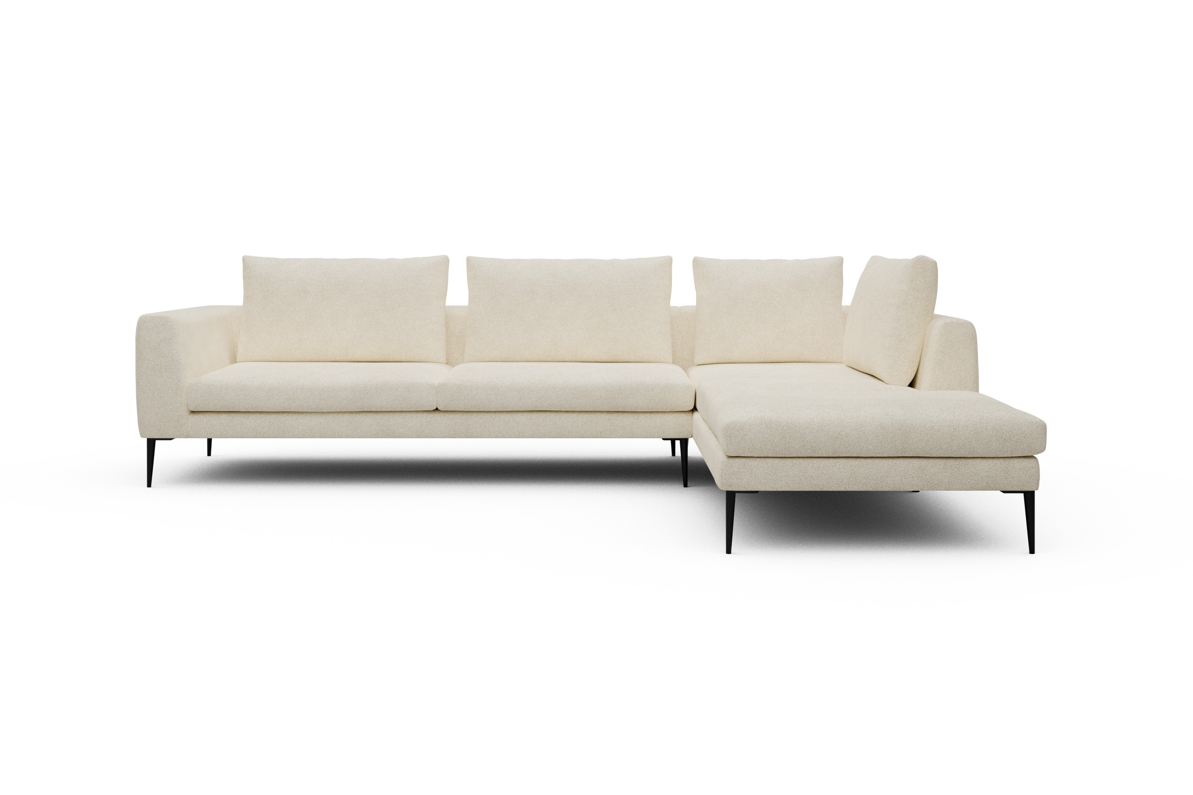 Skandi Home Ecksofa Paul Relax-Ecke links mit 3-Sitzer Boucle-Off-White moebelfaktor