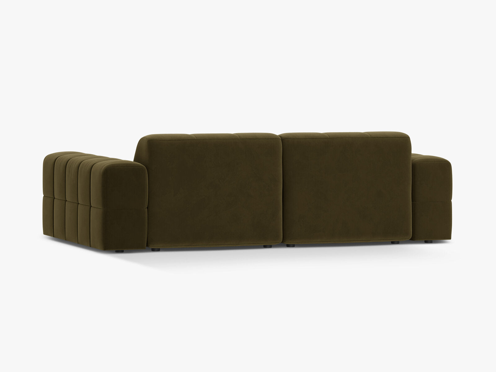 Micadoni Sofa Jennifer 3-Sitzer Samt Bluvel Grün