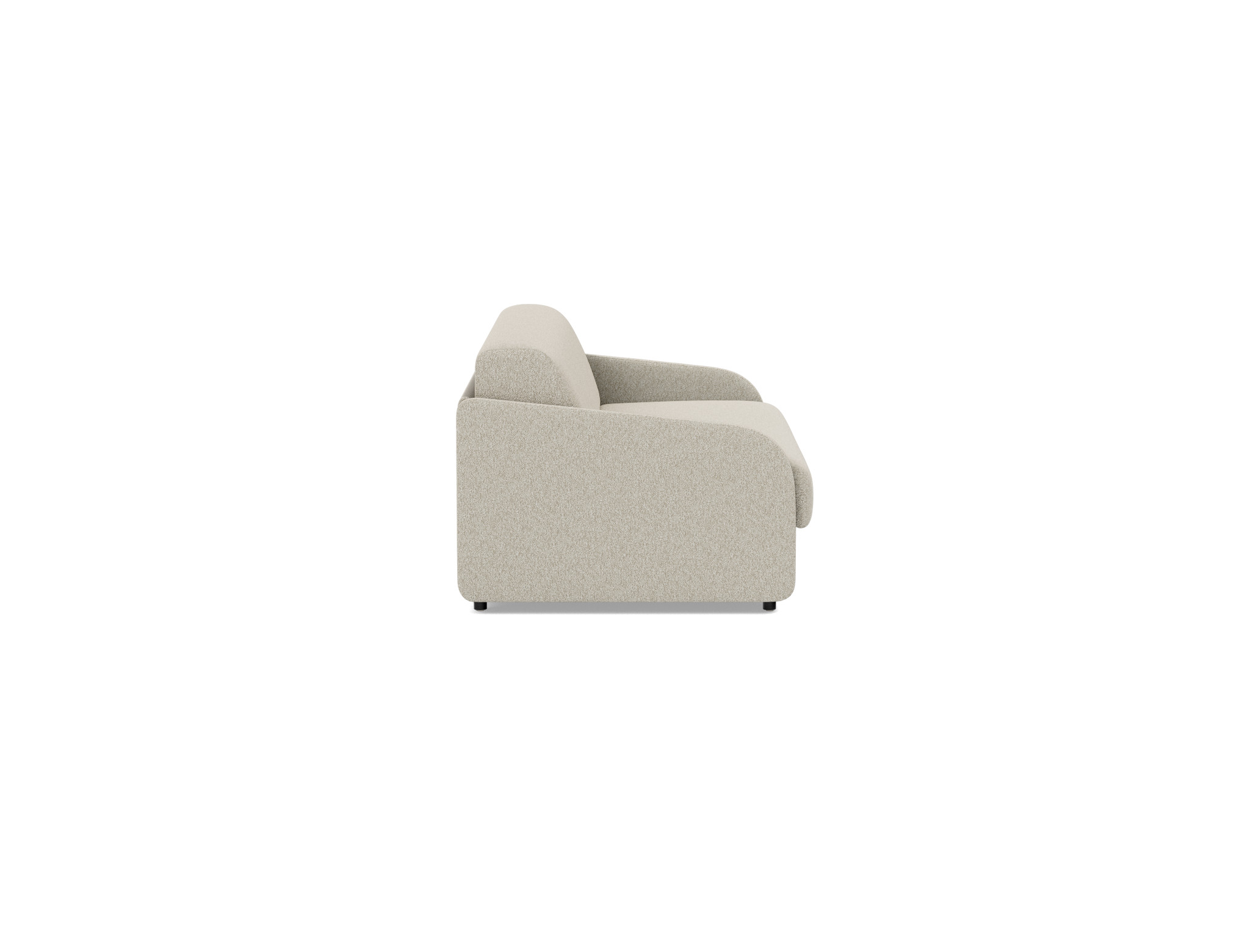 Schlafsofa Eivor mit Memory-Matratze 140 Boucle Skandi 539-Beige