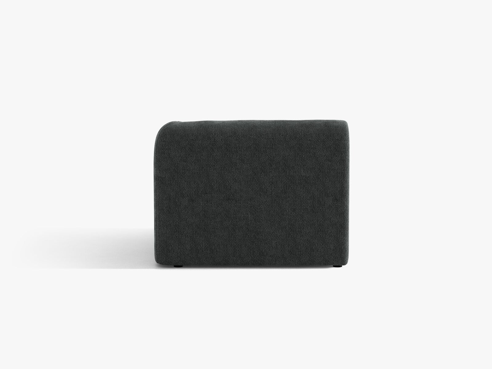 Micadoni Eckmodul Miley 1-Sitzer Chenille Eden Dunkelgrau Rechts
