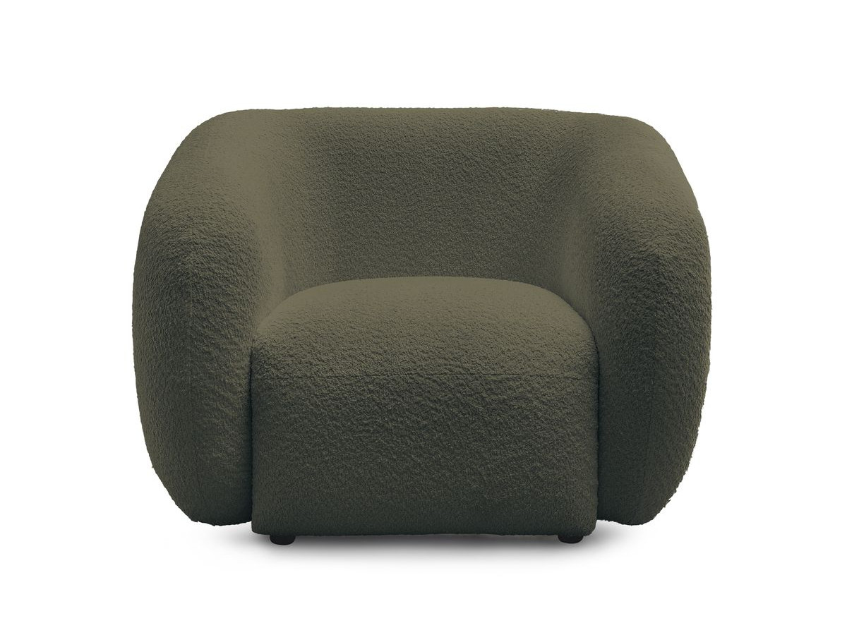 Bobochic Celine Sessel Bouclé-Stoff Grün
