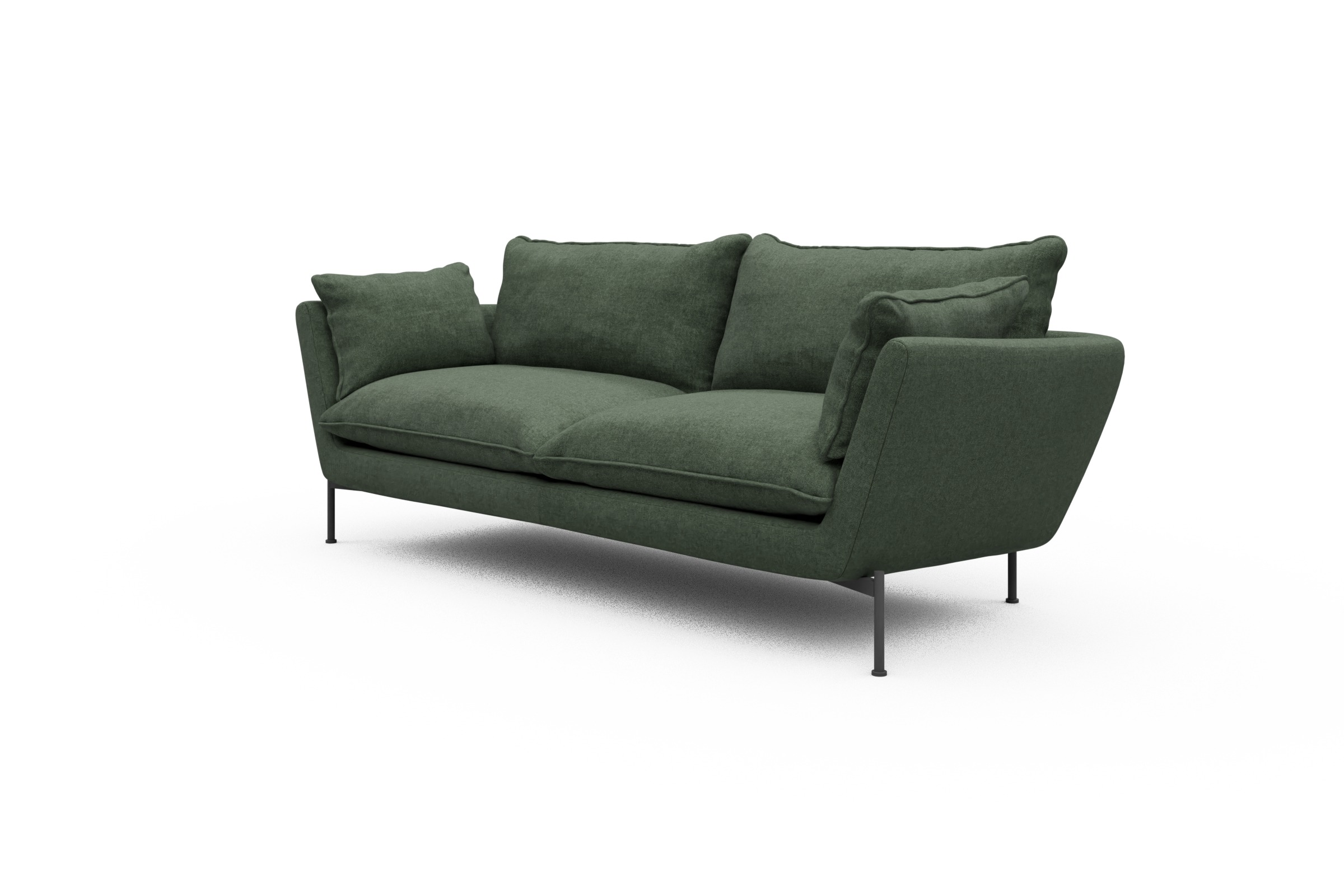 Sofa Anton PREMIUM 3-Sitzer Casone-Forest-Green